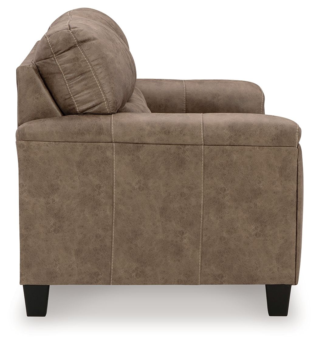 Ashley Furniture Navi - 3 Pc. - Sofa, Loveseat, Rocker Recliner - Fossil - Image 7