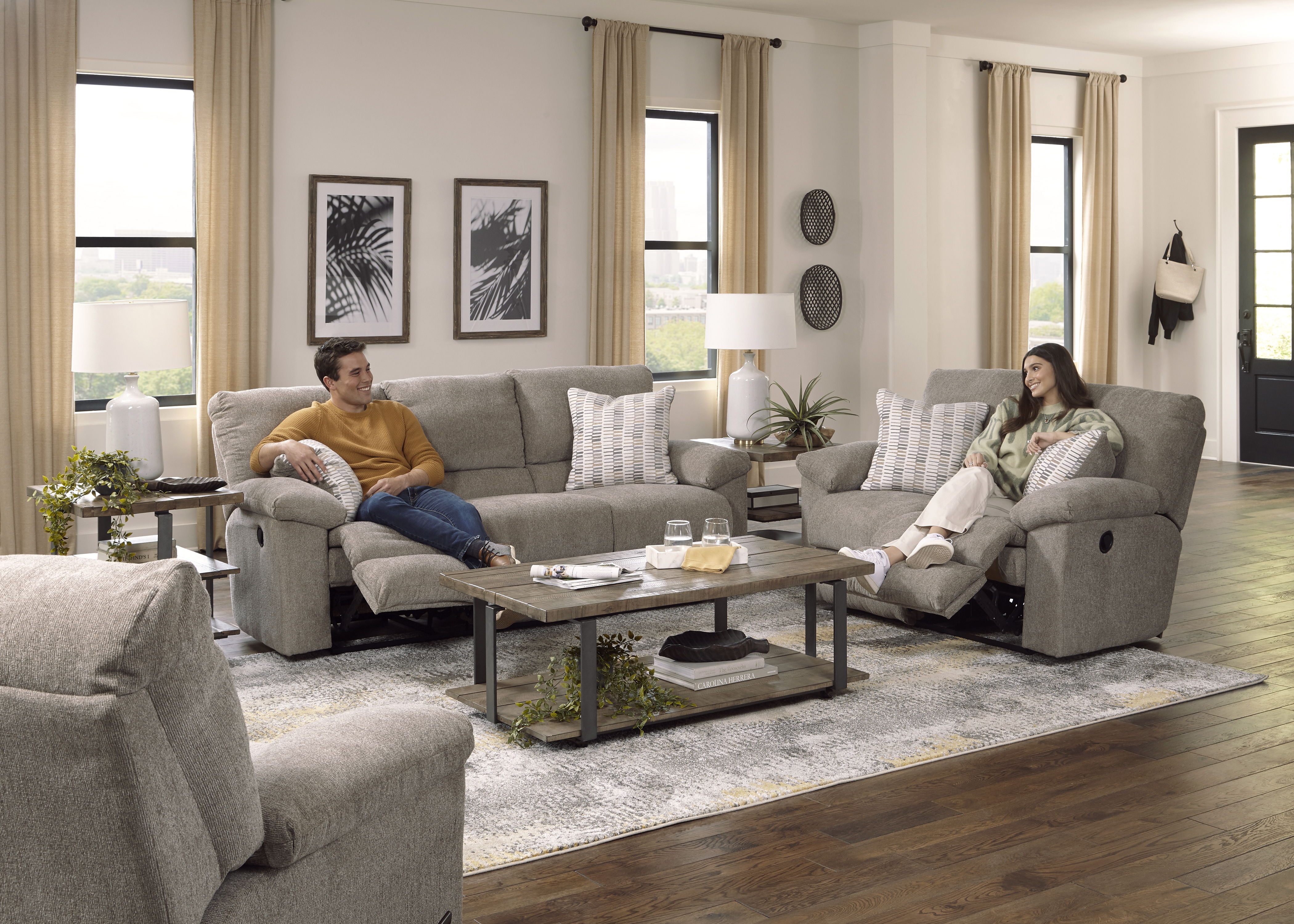 Tyler - Power Wall Hugger Recliner - Pewter