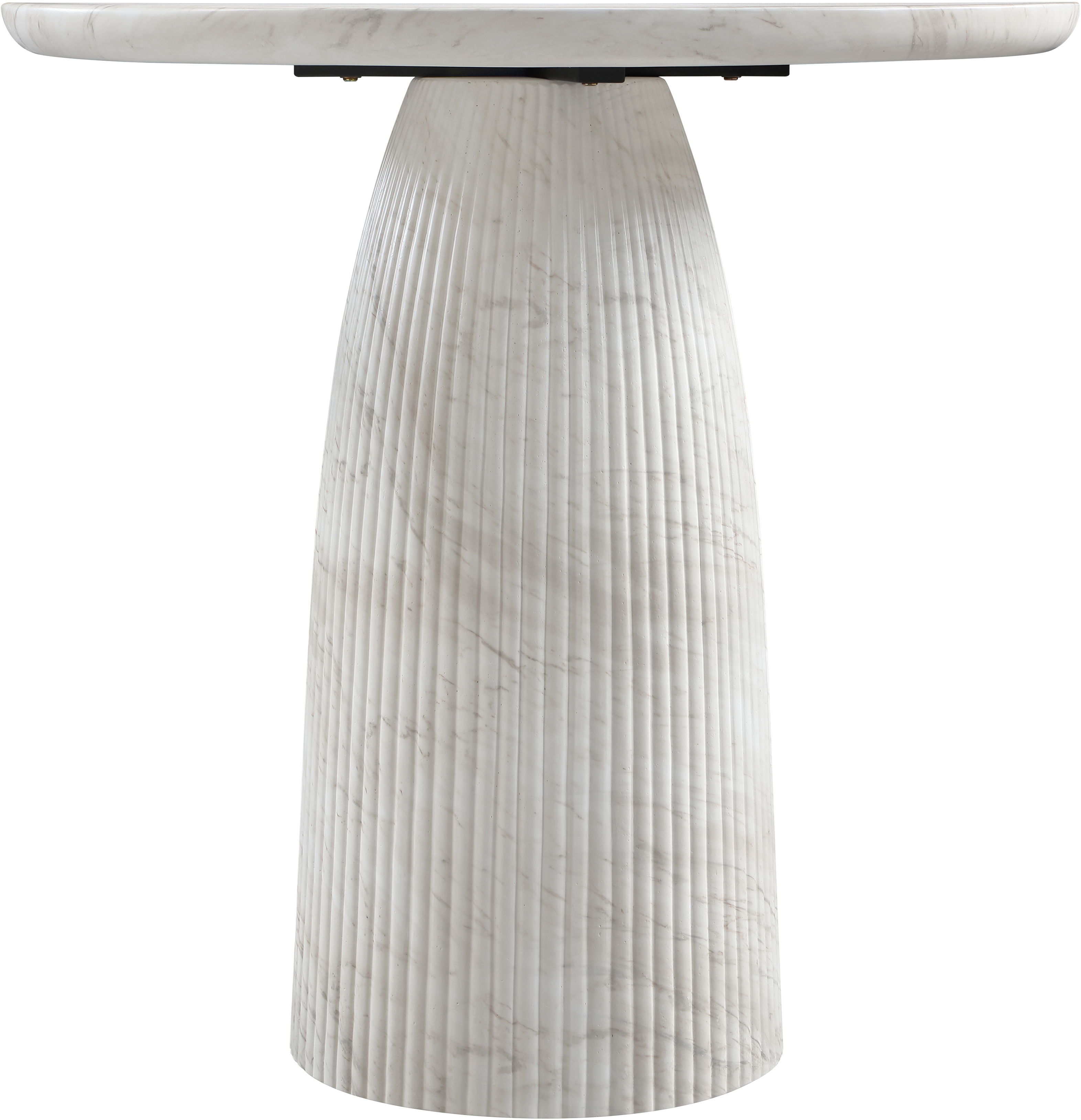 Venosa - 36" Concrete Indoor / Outdoor Counter Height Table - White