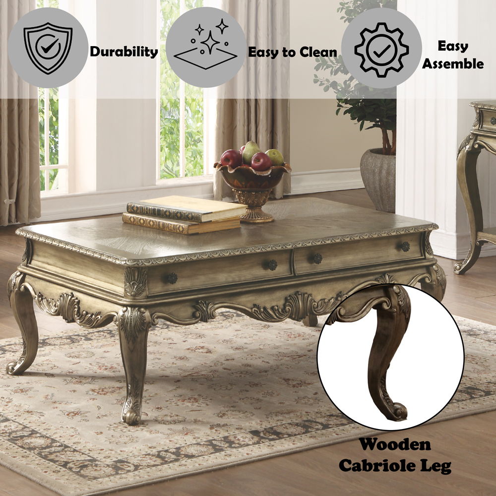 Ragenardus - Coffee Table - Vintage Oak, dark brown, view 3
