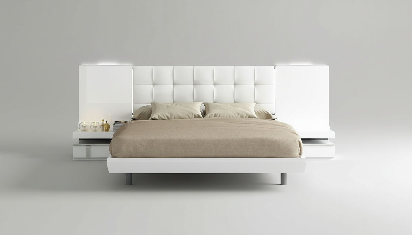 Granada - King Size Bed - White
