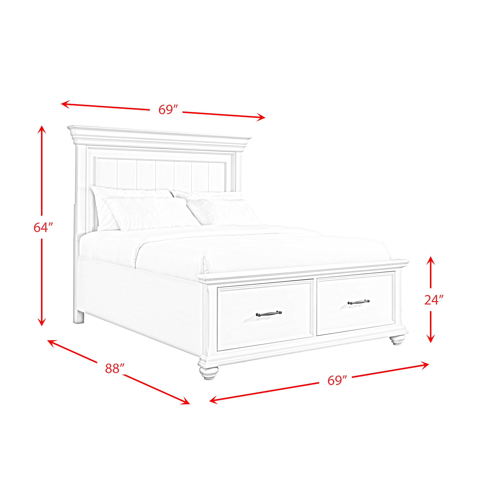 Slater - Queen Platform Storage Bed - Black