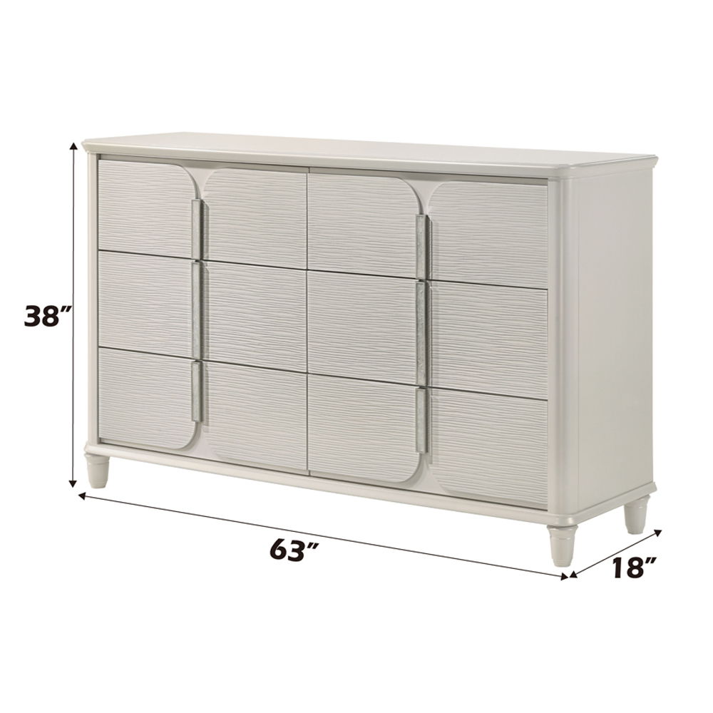 Laveda - Dresser - Pearl White, white, view 5