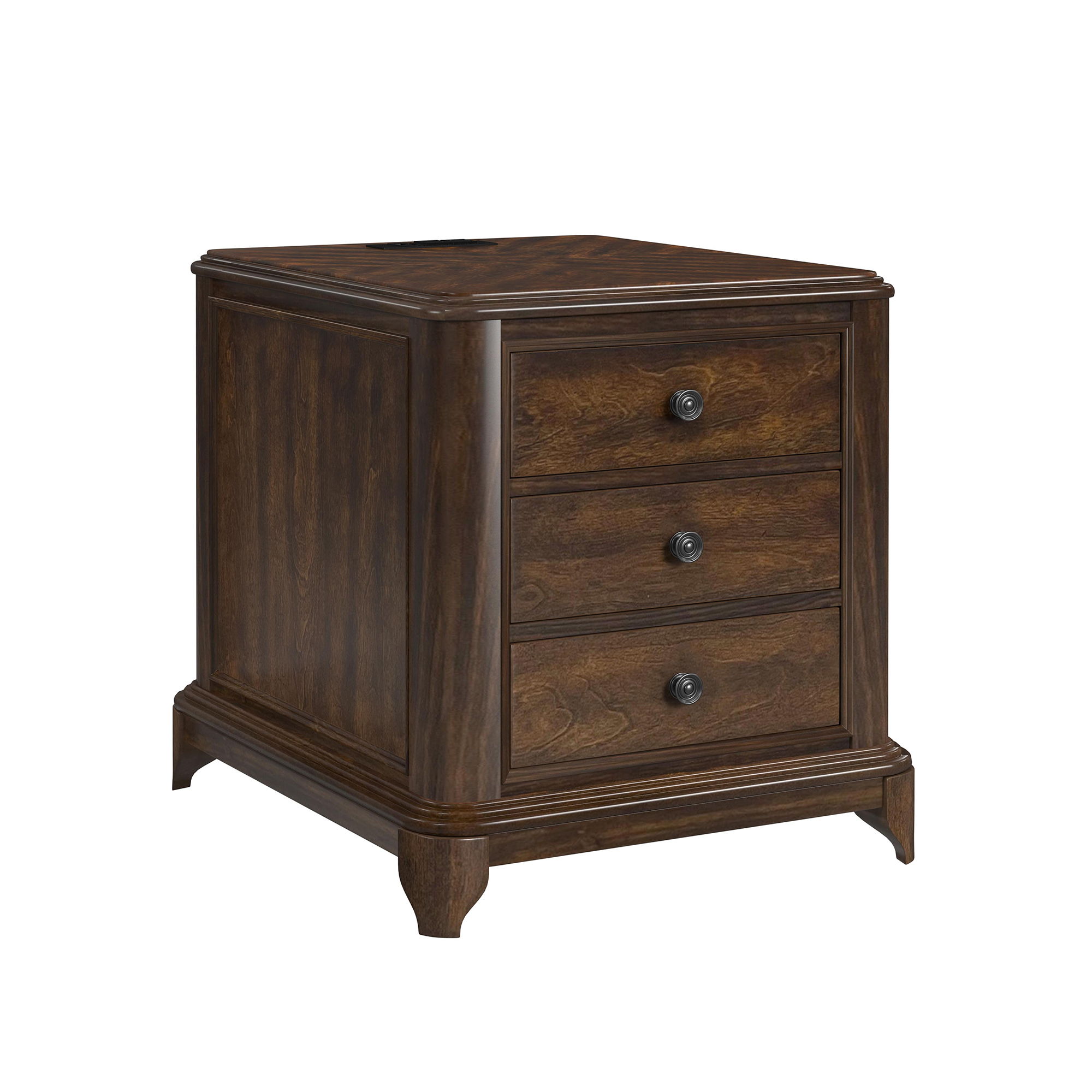 2-Drawer Cabinet With USB