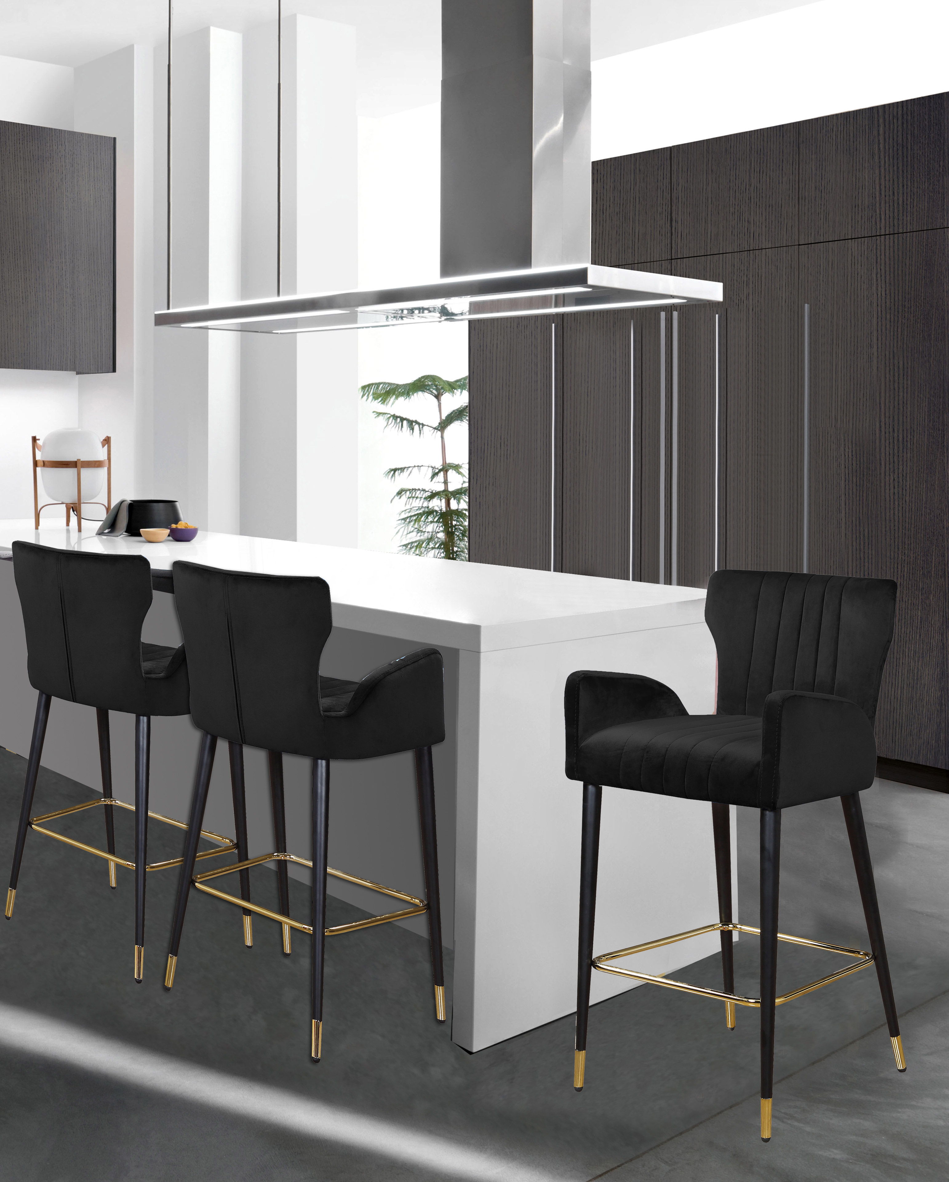 Luxe - Stool (Set of 2) - Black
