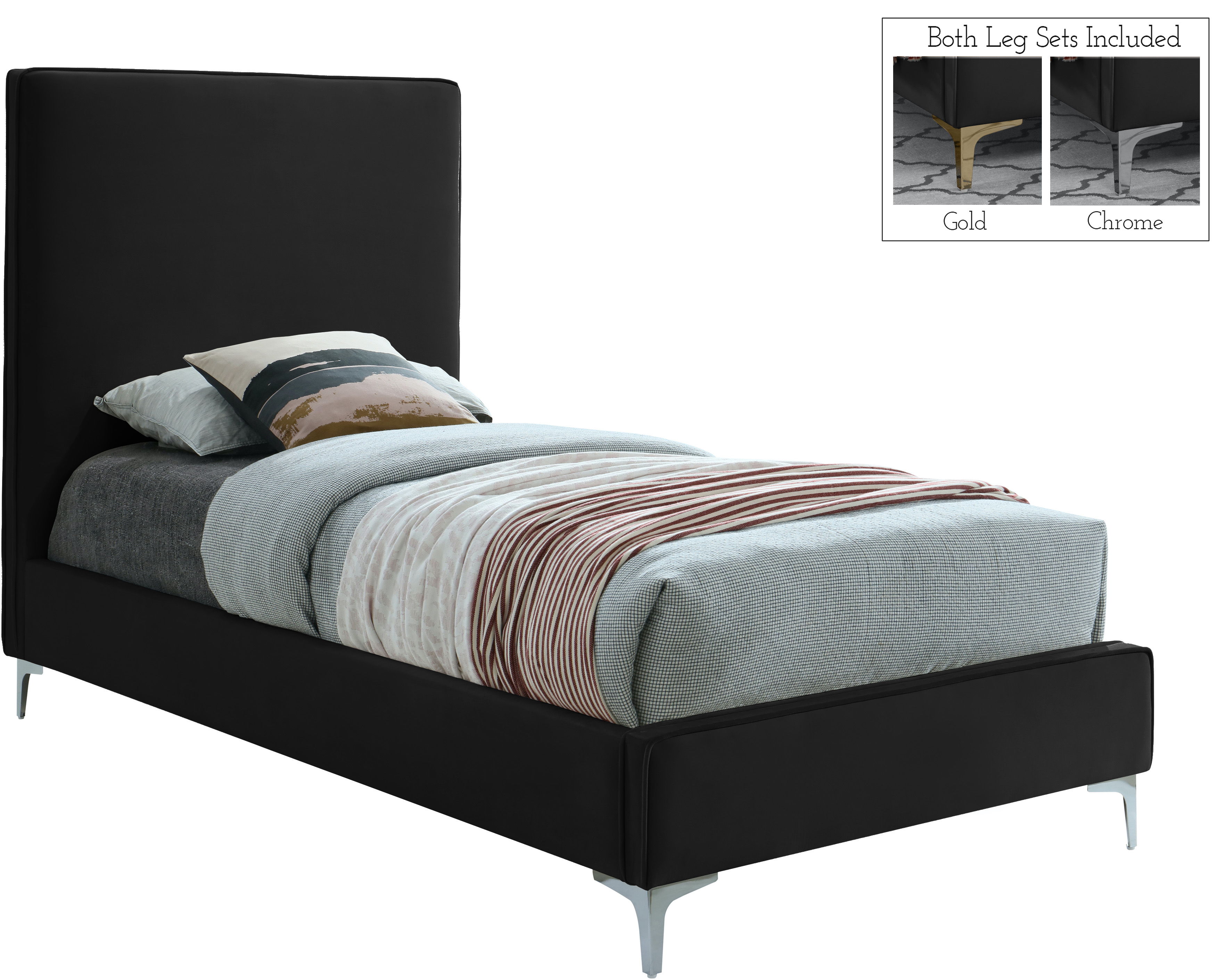 Geri - Twin Bed - Black