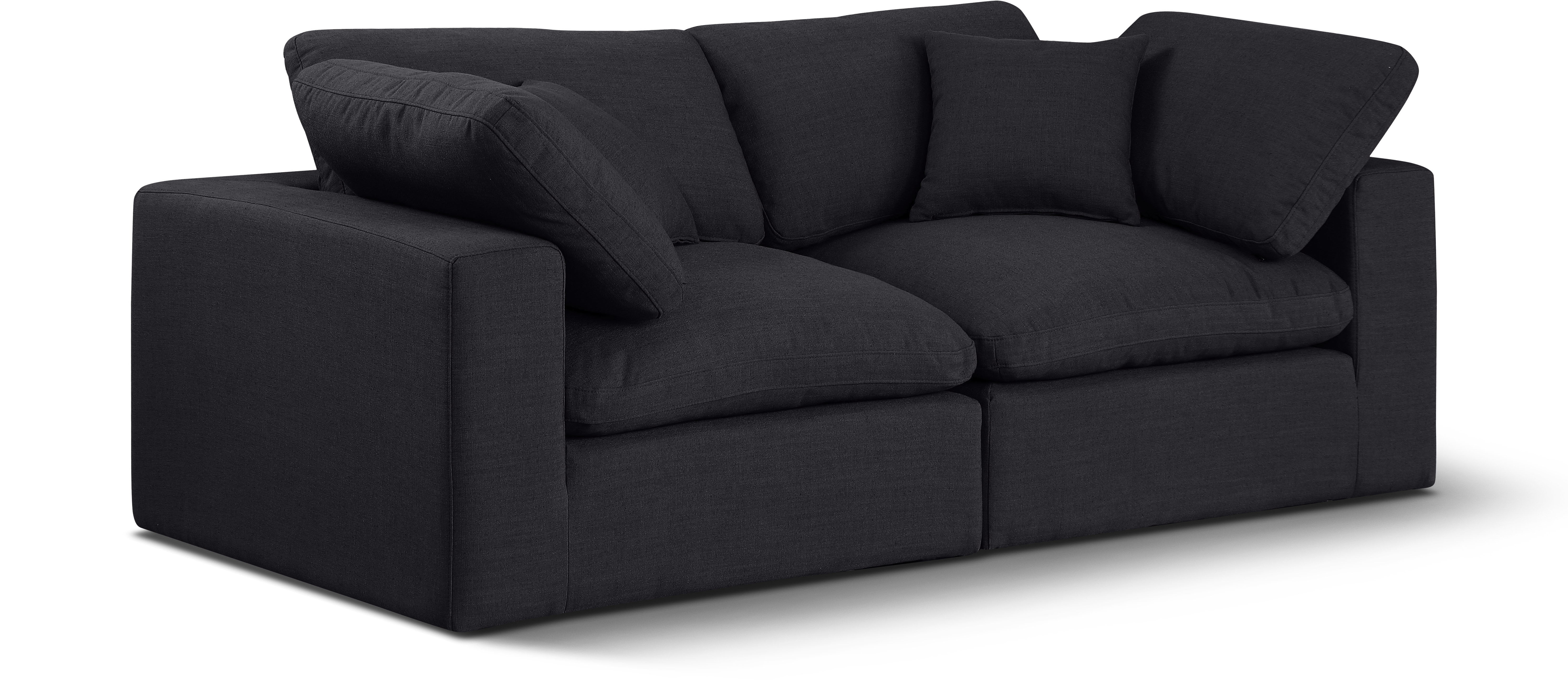 Comfy - Linen Modular Sofa 2 Seats - Charcoal