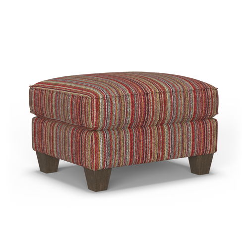 Dana - Fabric Ottoman, red