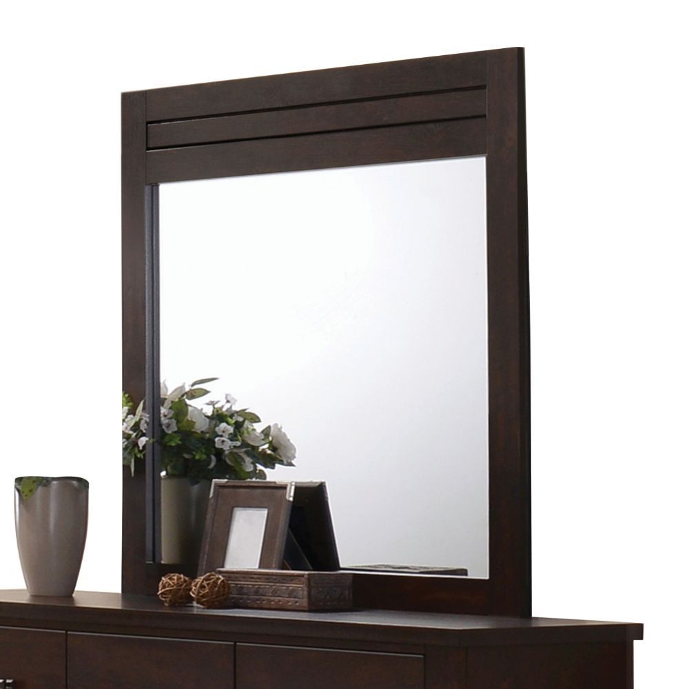 Panang - Mirror - Mahogany, dark brown