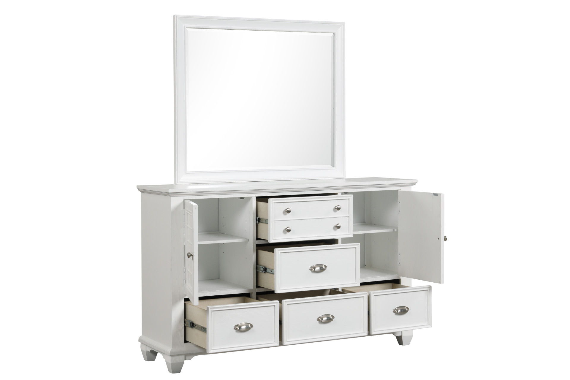 Jamestown - Landscape Mirror - White, white, view 4