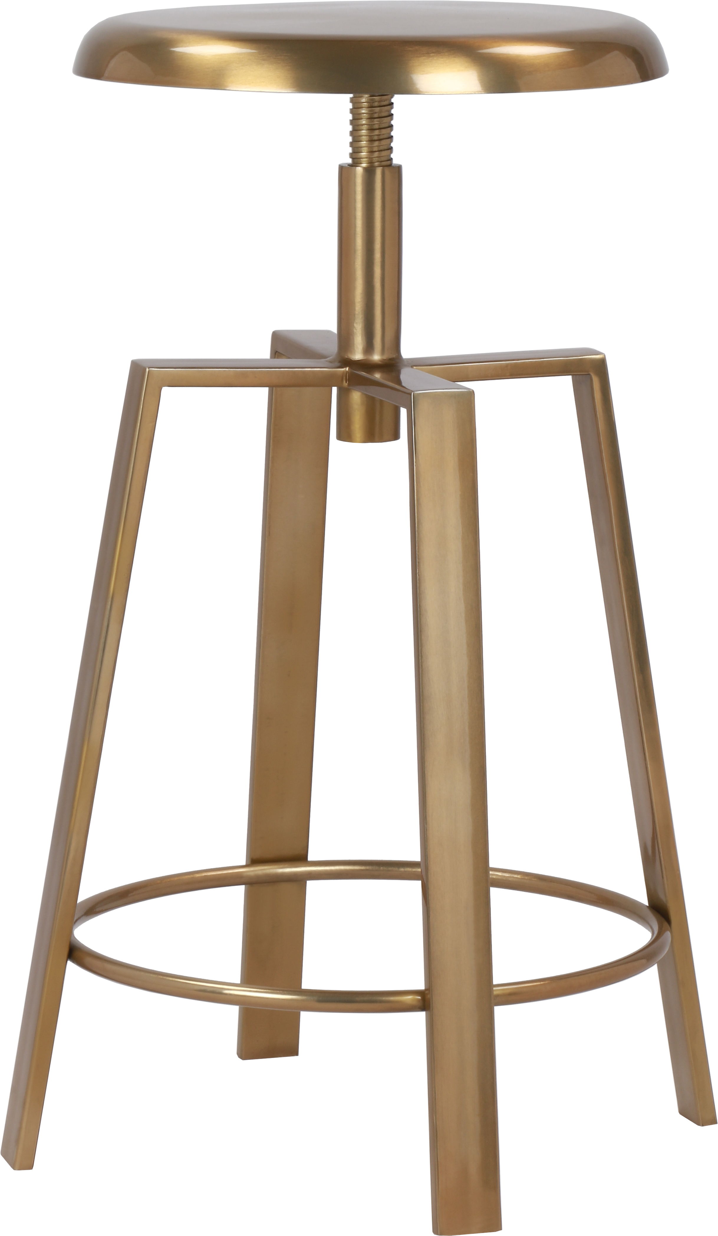 Lang - Counter Bar Stool - Gold