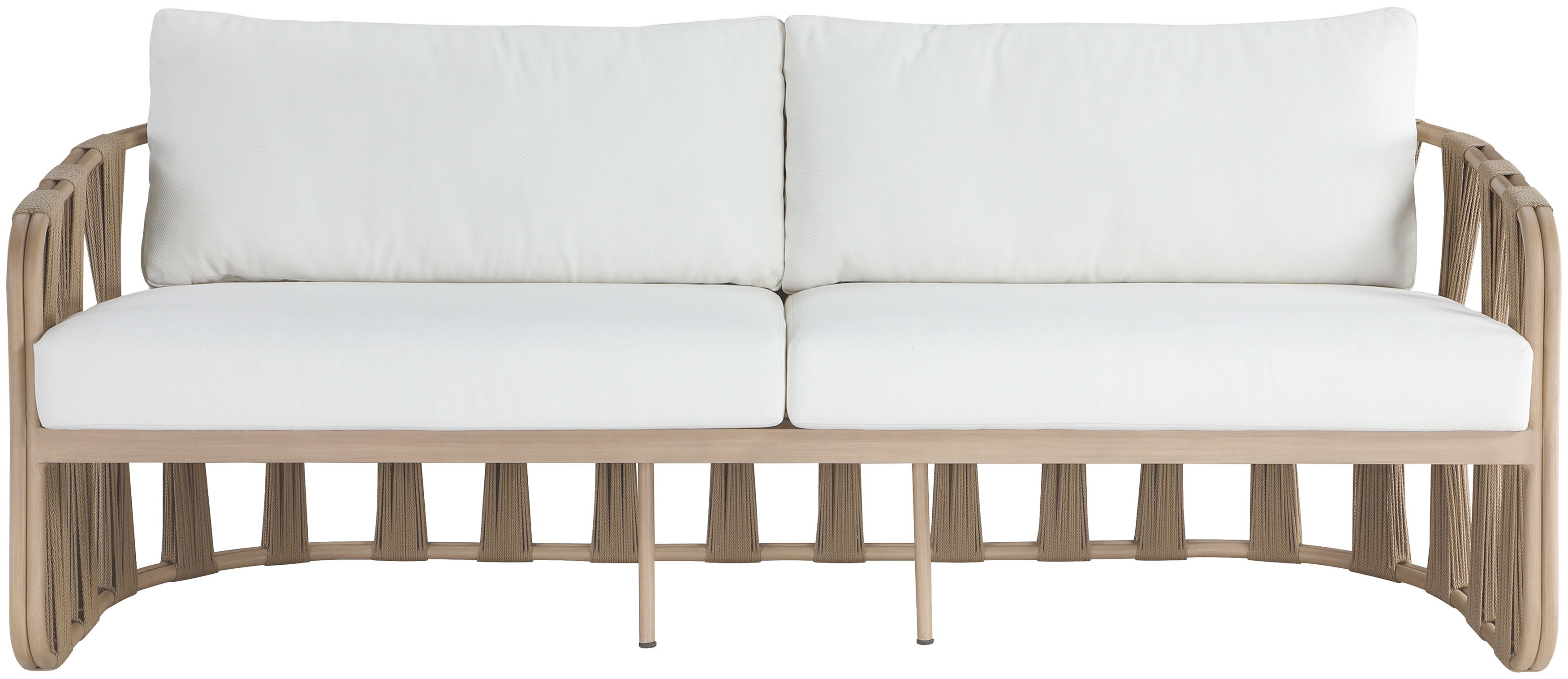San Pietro - Resilient Waterproof Fabric 90.5" Upholstered Outdoor Patio Sofa - Cream