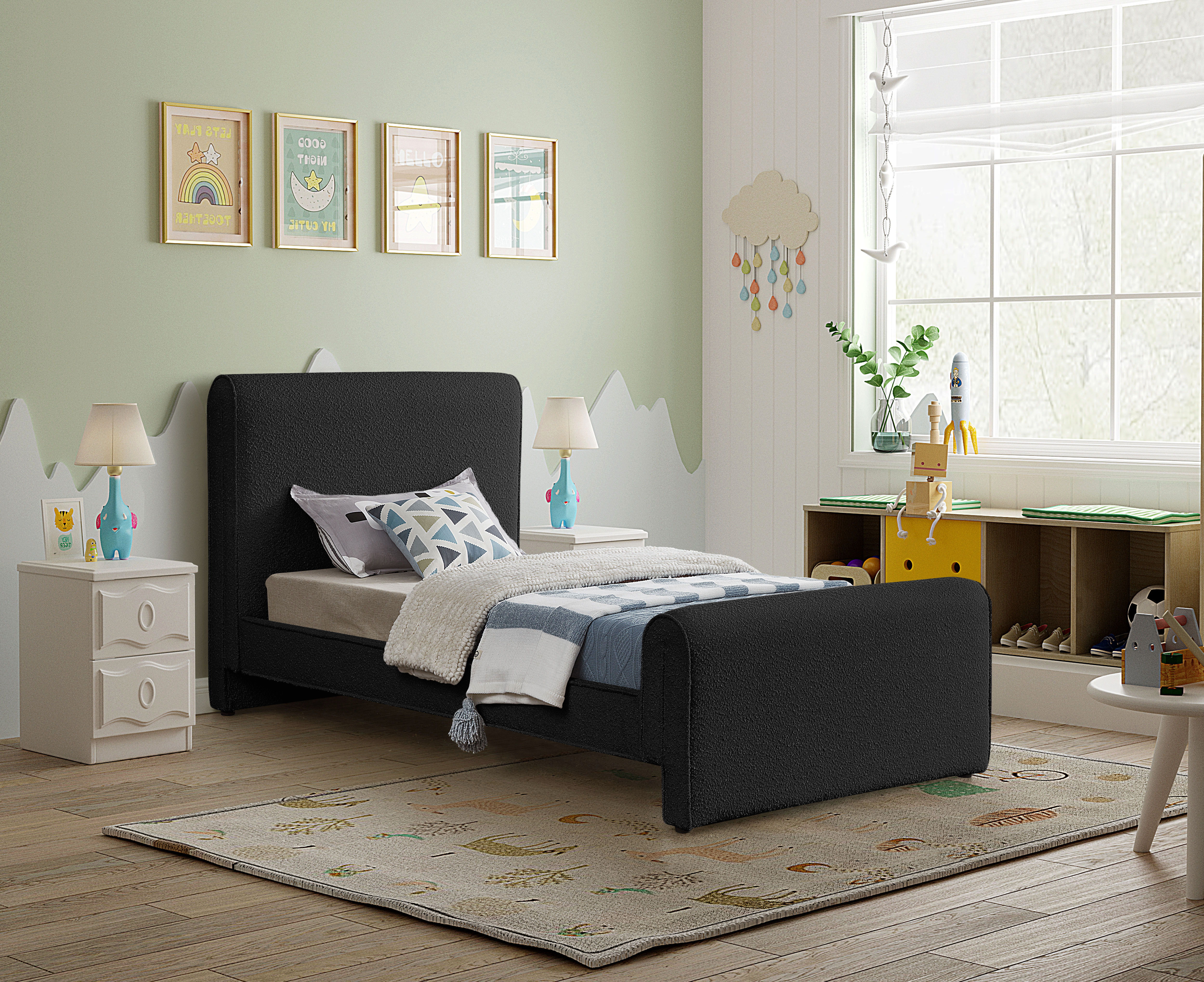 Stylus - Twin Bed - Black