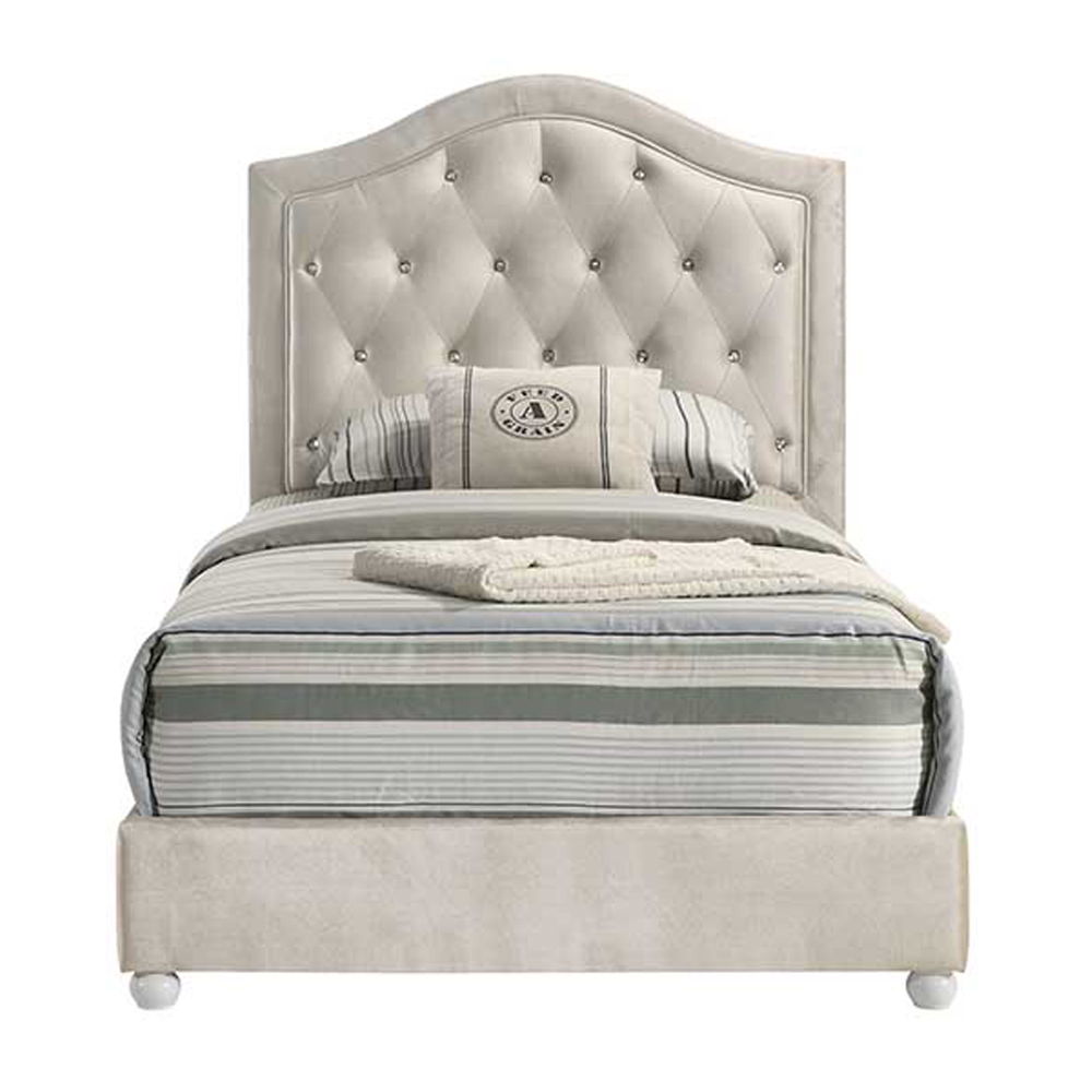 Reggie - Full Bed - Beige Fabric, beige, view 7