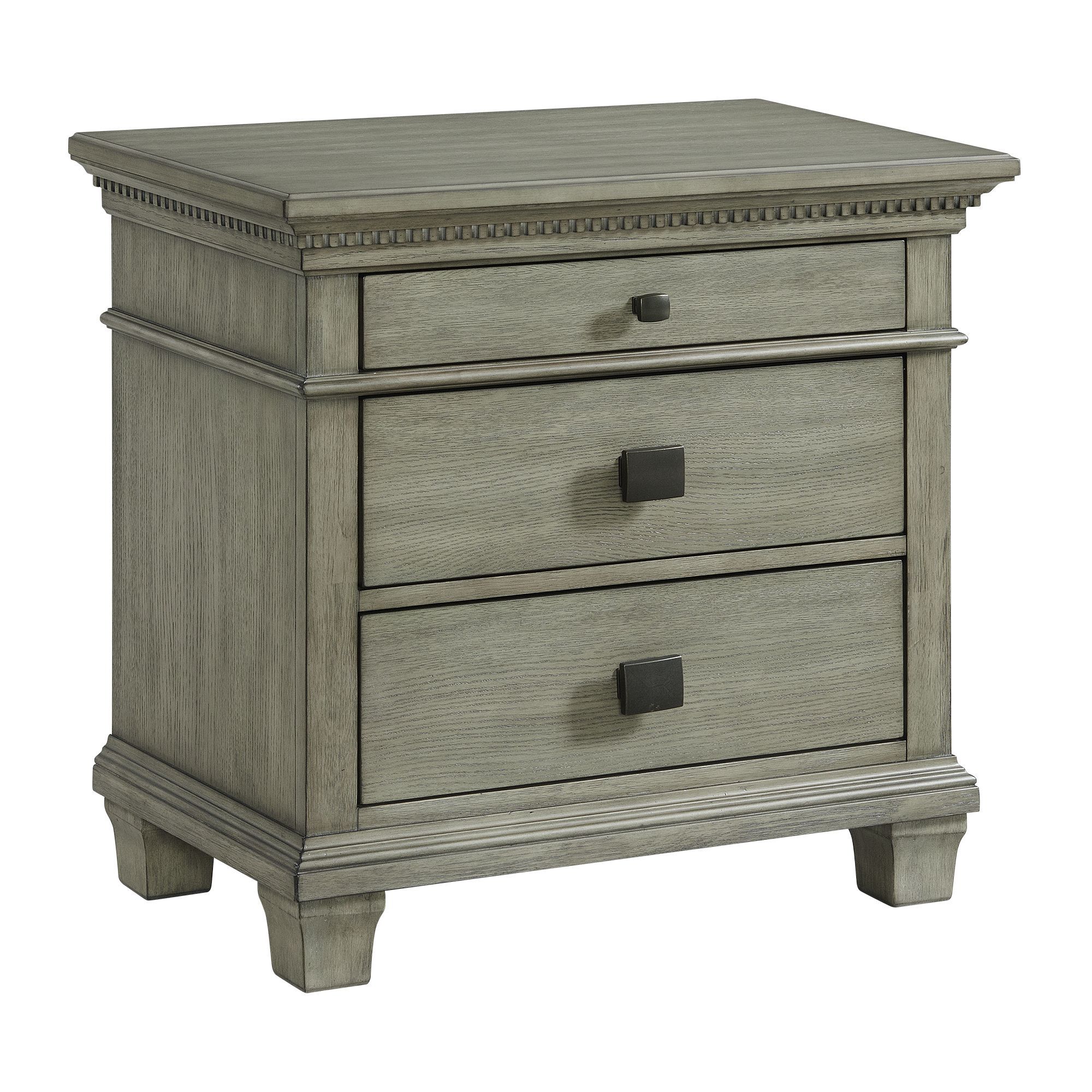 Crawford Nightstand w/USB Grey Image