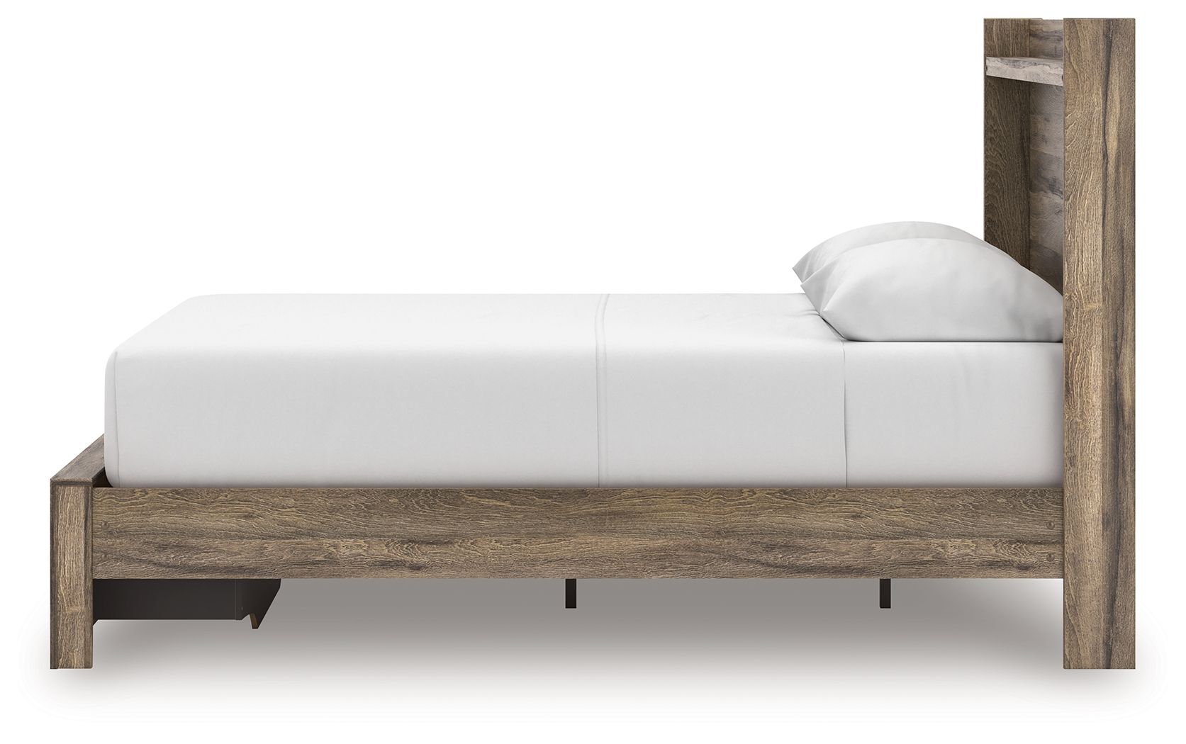 Ashley Furniture Elbrim - Queen Panel Storage Bed - Brown - Image 7