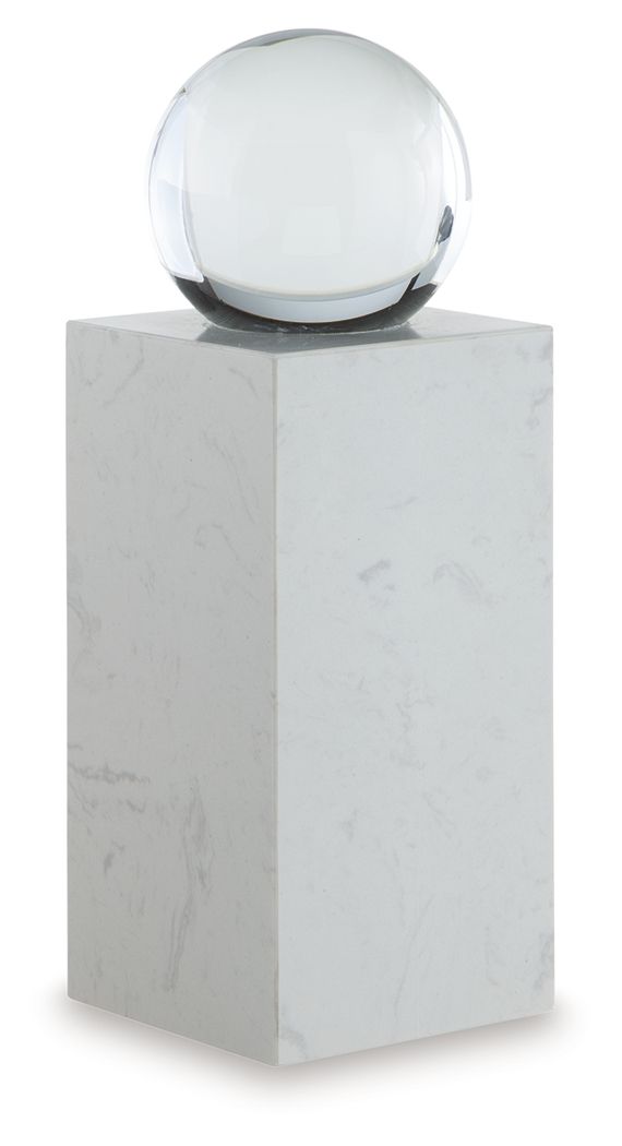 Sellner - 12" Sculpture - Clear / White