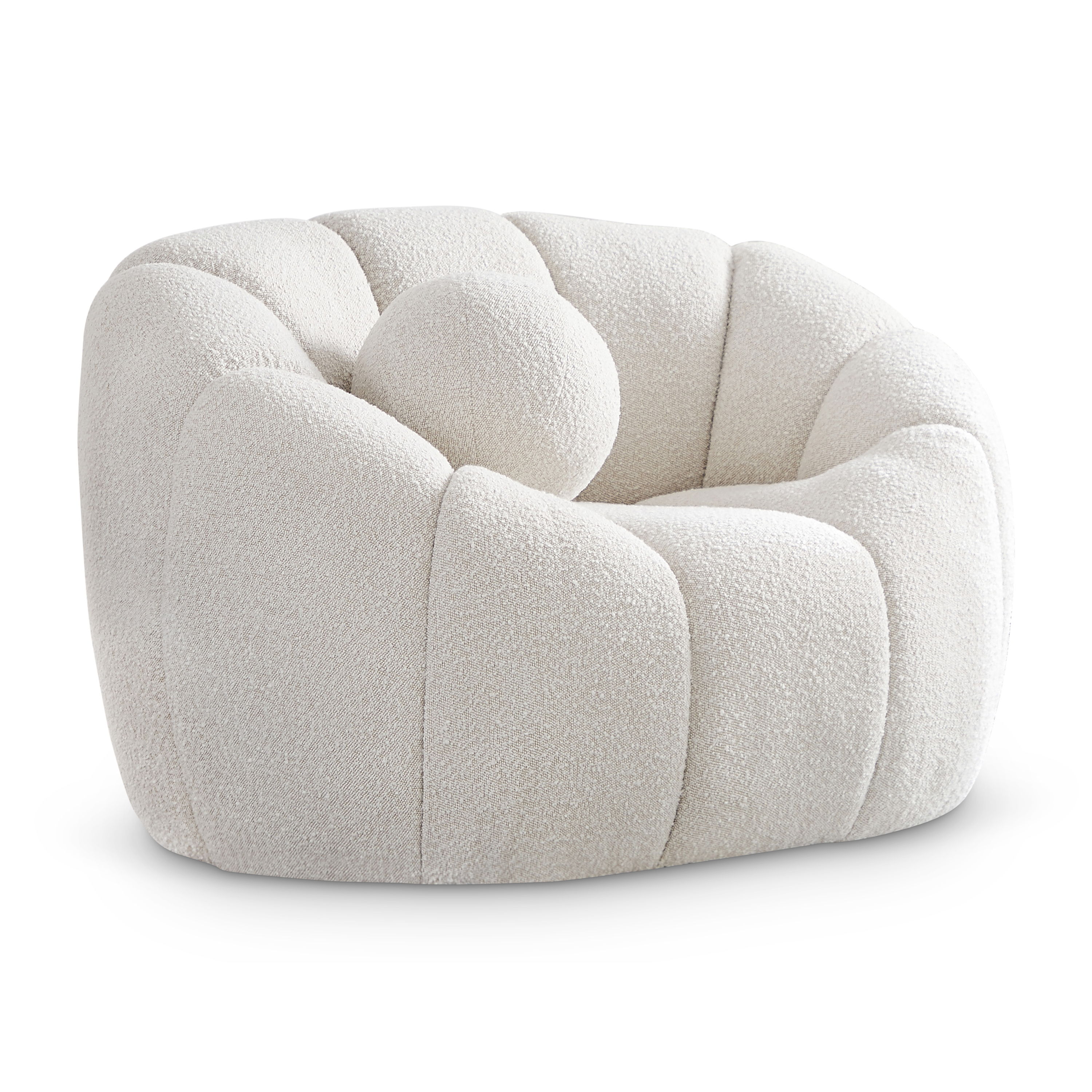 Elijah - Boucle Chair - Cream