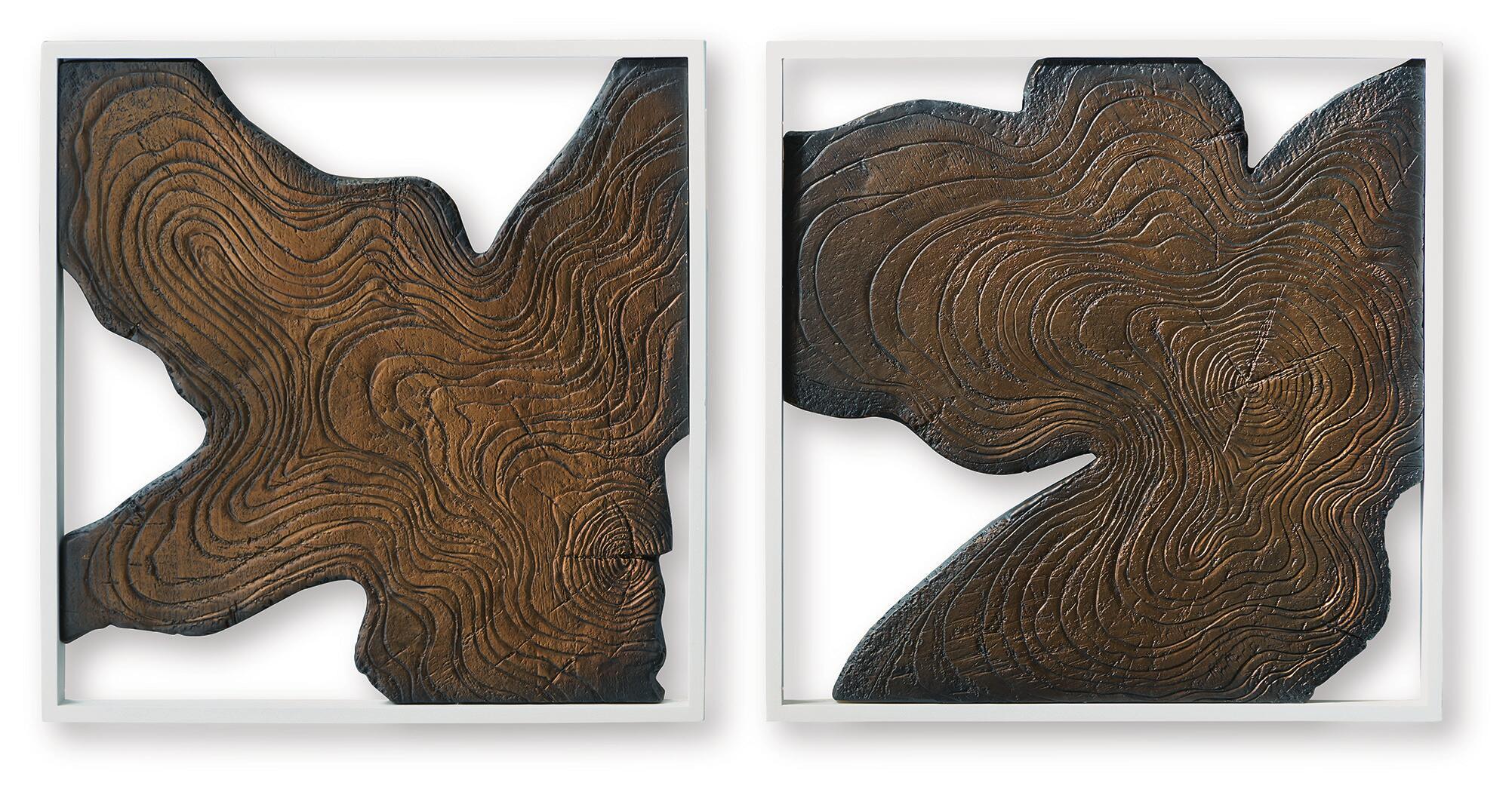 Landley – Wall Decor Set (Set of 2) – Brown / White