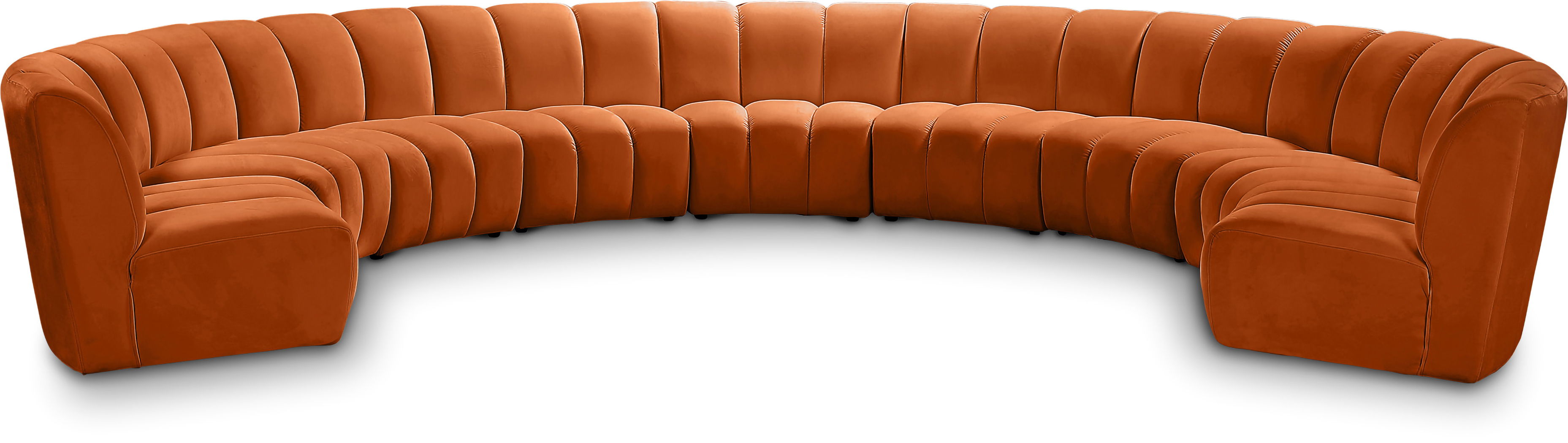 Infinity - 9 Piece Modular Sectional - Cognac