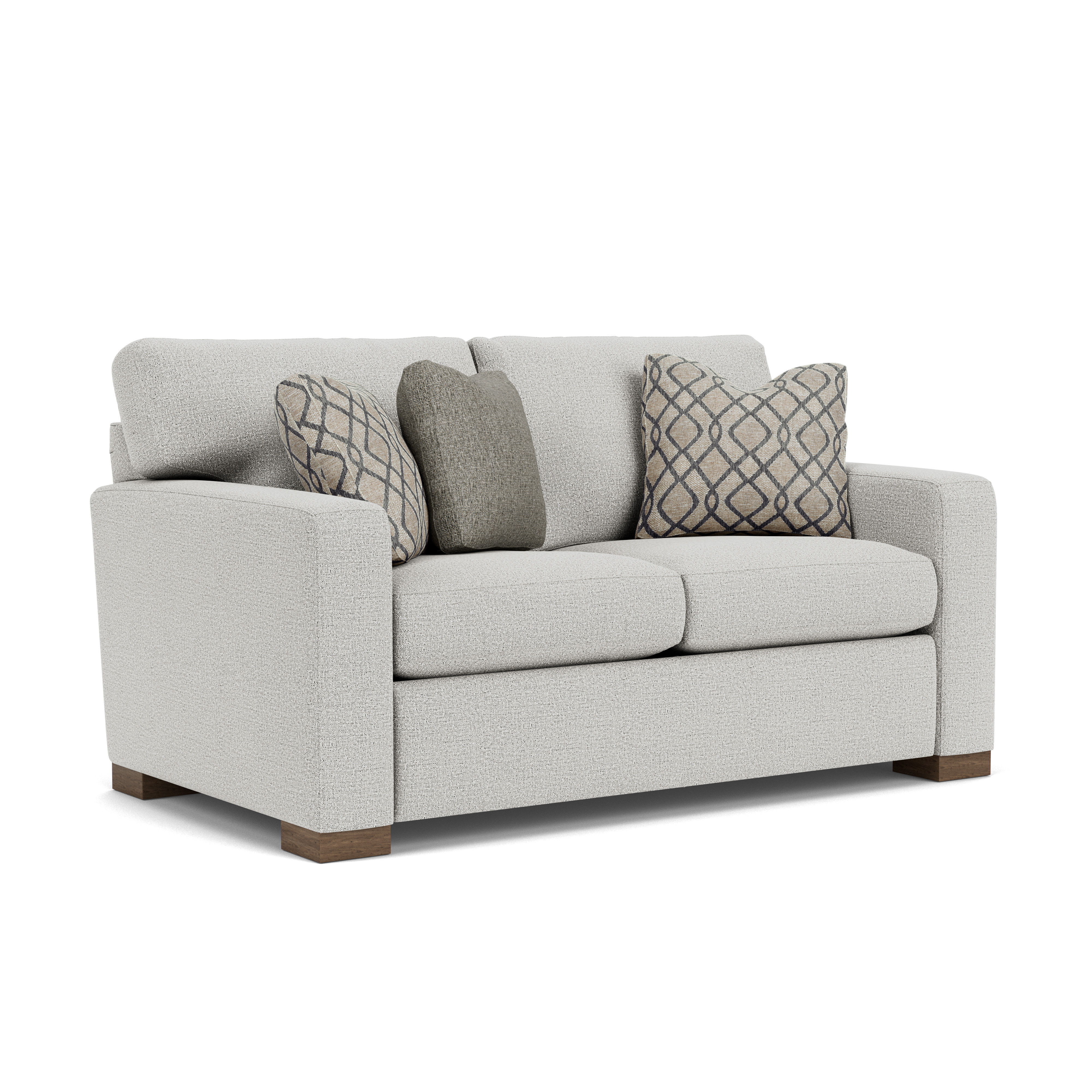 Bryant - Fabric Loveseat, dark brown, view 2