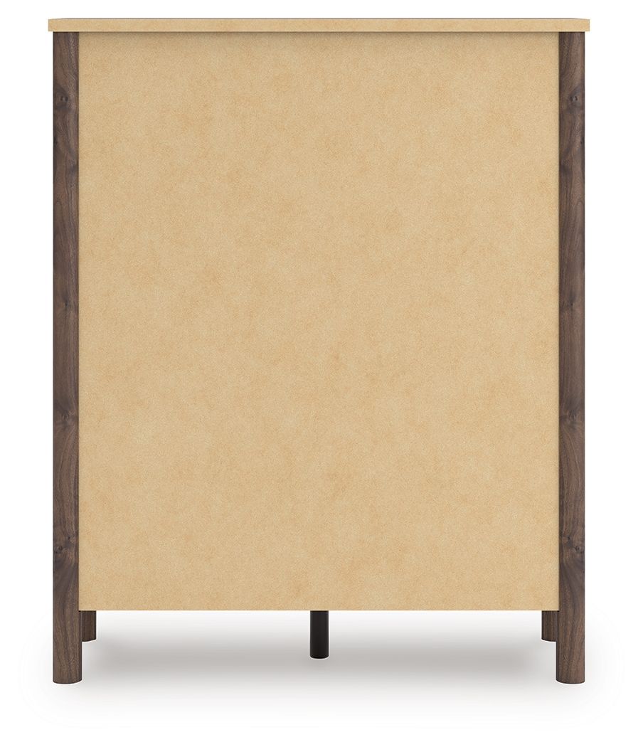 Ashley Furniture Pamytta - Five Drawer Wide Chest - Brown - Image 6