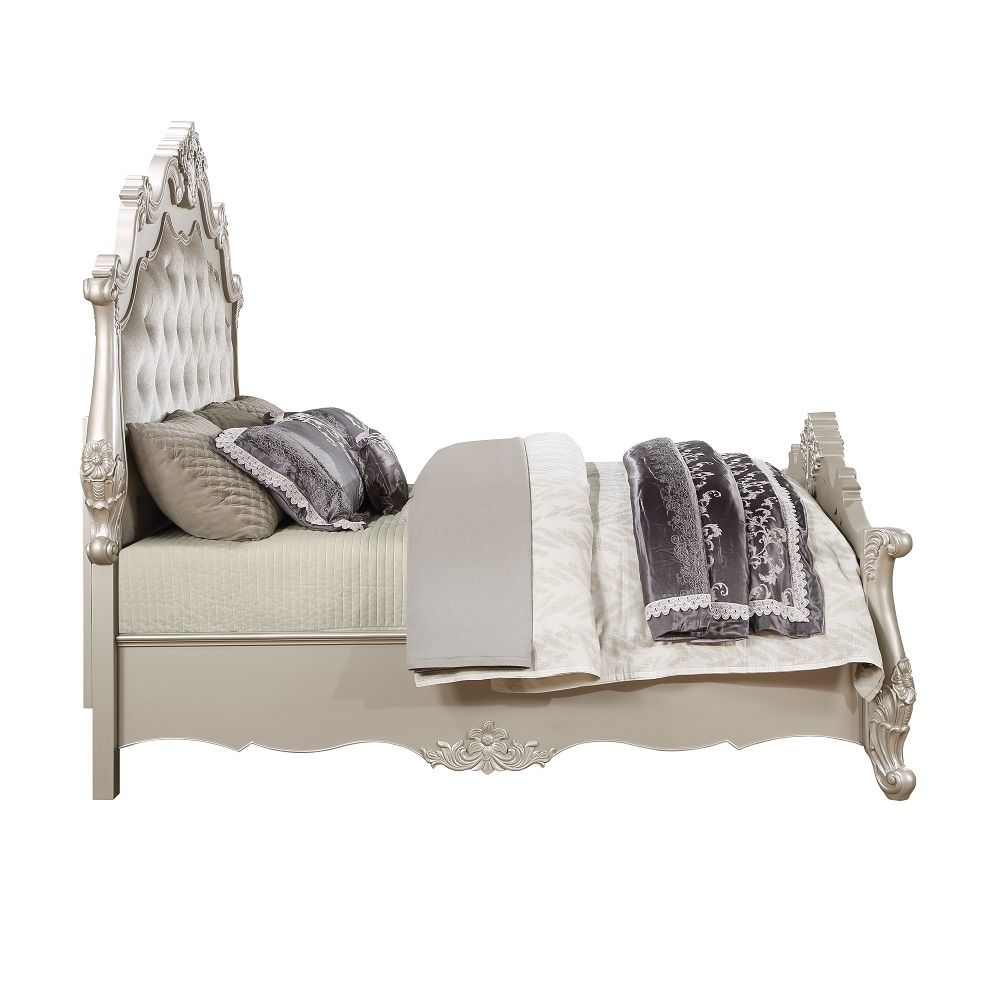 Bently - Queen Bed - Fabric & Champagne, silver, view 7