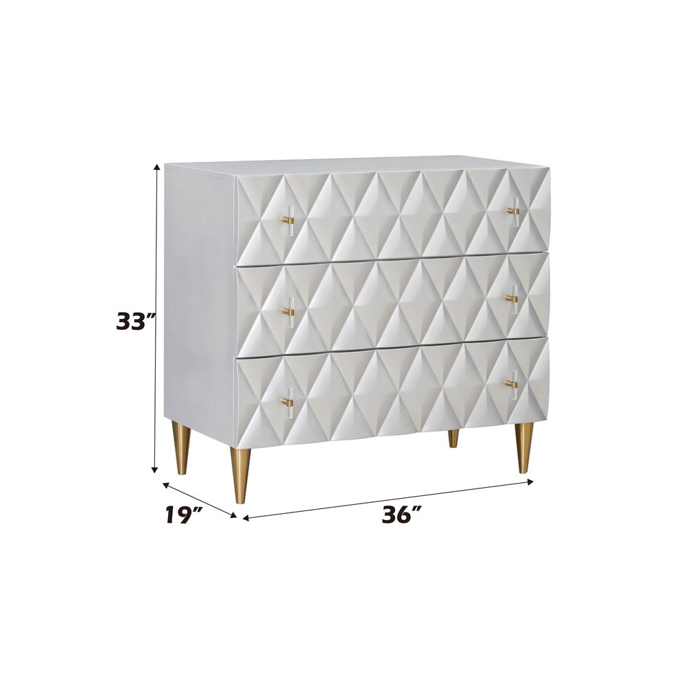 Anson - Console Cabinet - Metallic Silver & Champagne, light gray, view 5