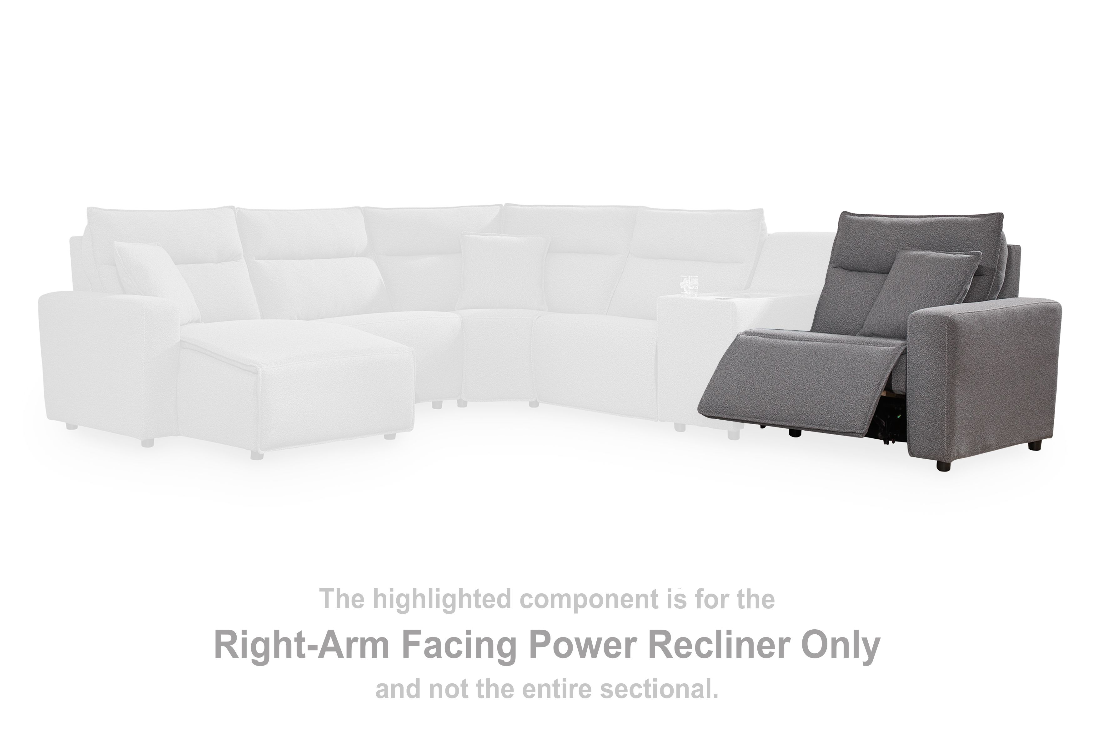 Modmax II - RAF Zero Wall Power Recliner - Salt And Pepper