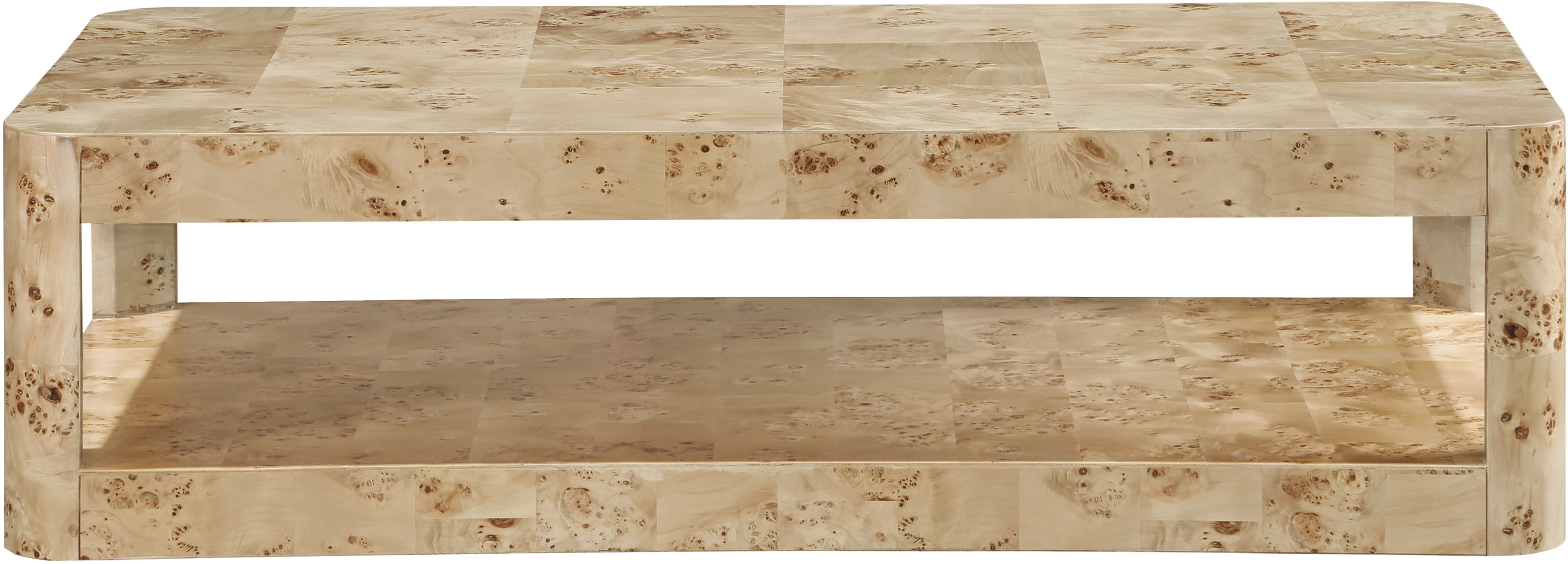 Reeves - Burl Wood Coffee Table - Natural