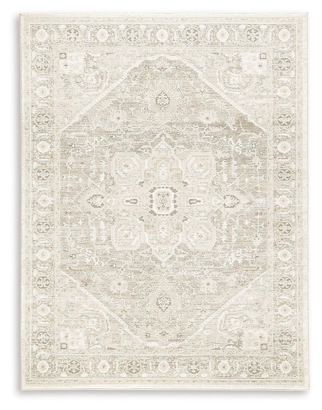 Gatwell - 5' x 7' Rug - Ivory / Gray / Tan