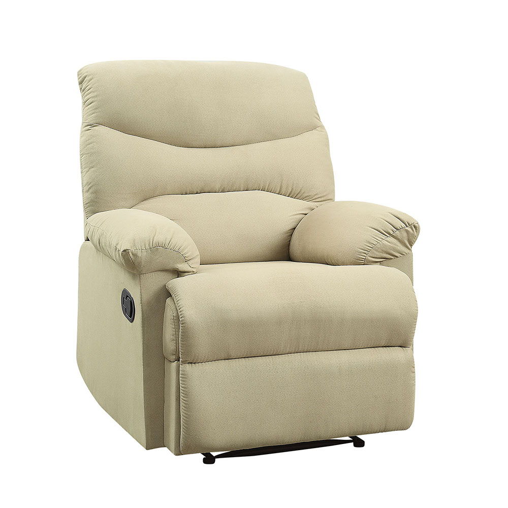 Arcadia - Motion Recliner - Beige Microfiber, beige, view 2