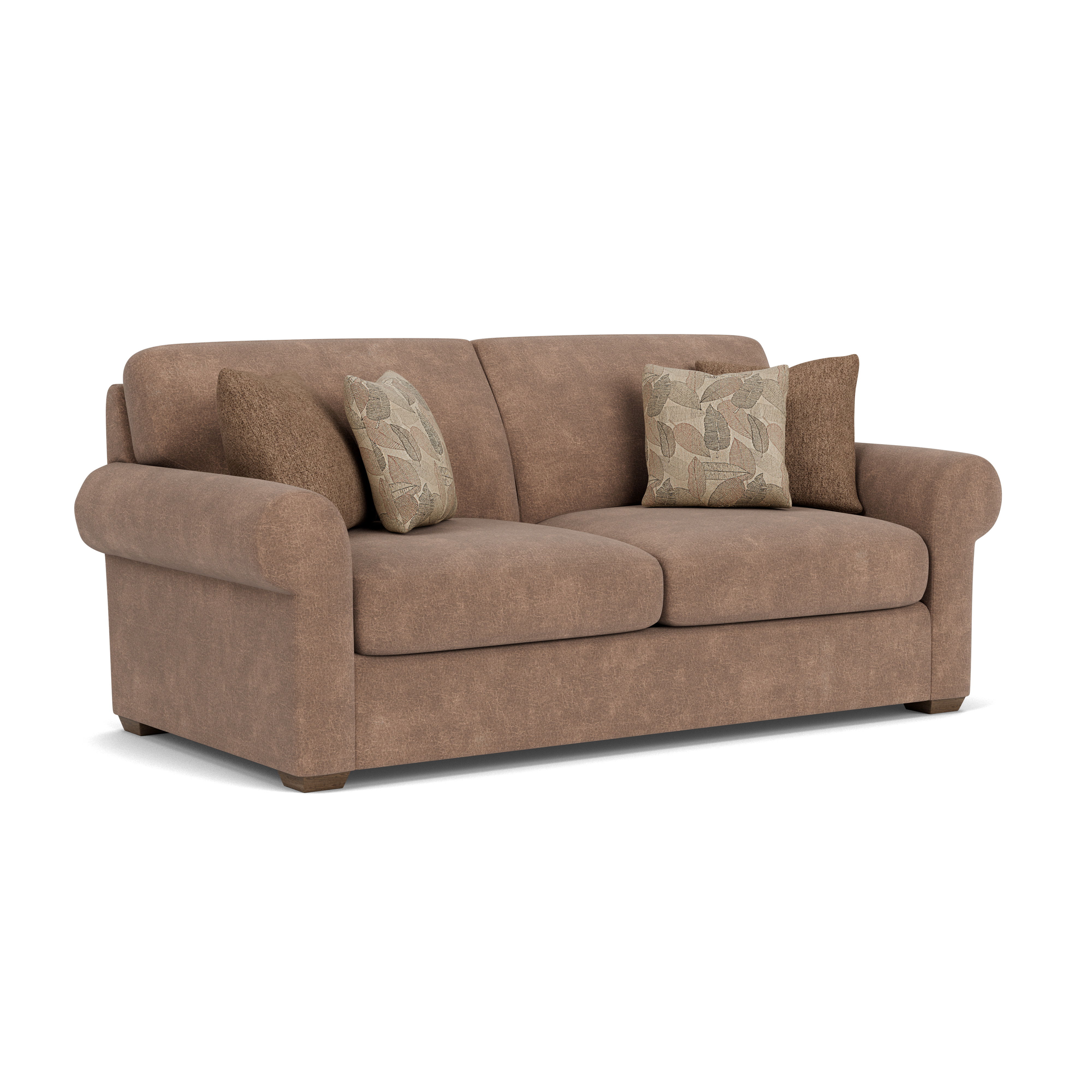 Randall - Fabric Two-Cushion Sofa, white, view 2