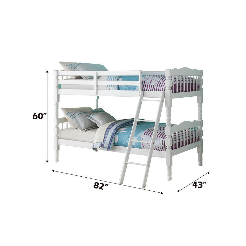 Homestead - Twin Over Twin Bunk Bed - White, white, view 5