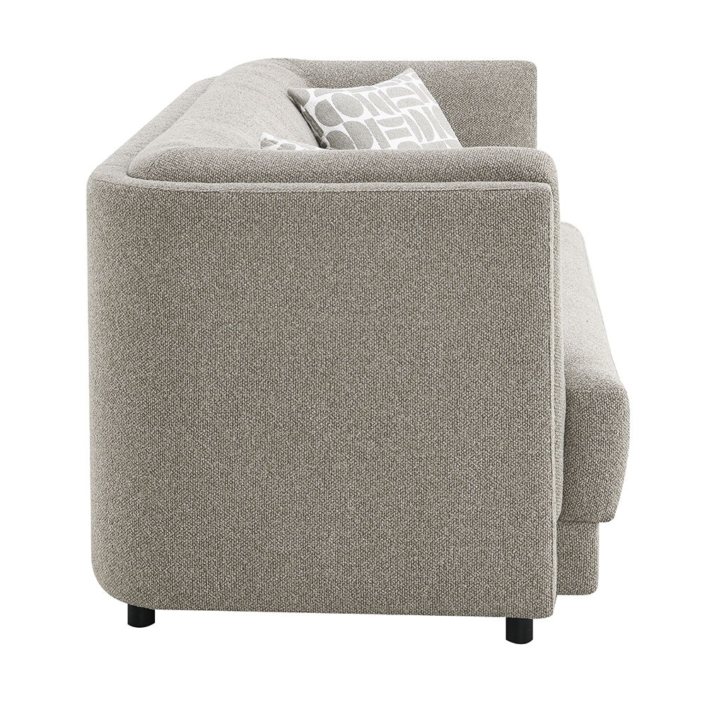 Glenda - Sofa With 3 Pillows - Gray Chenille, gray, view 3