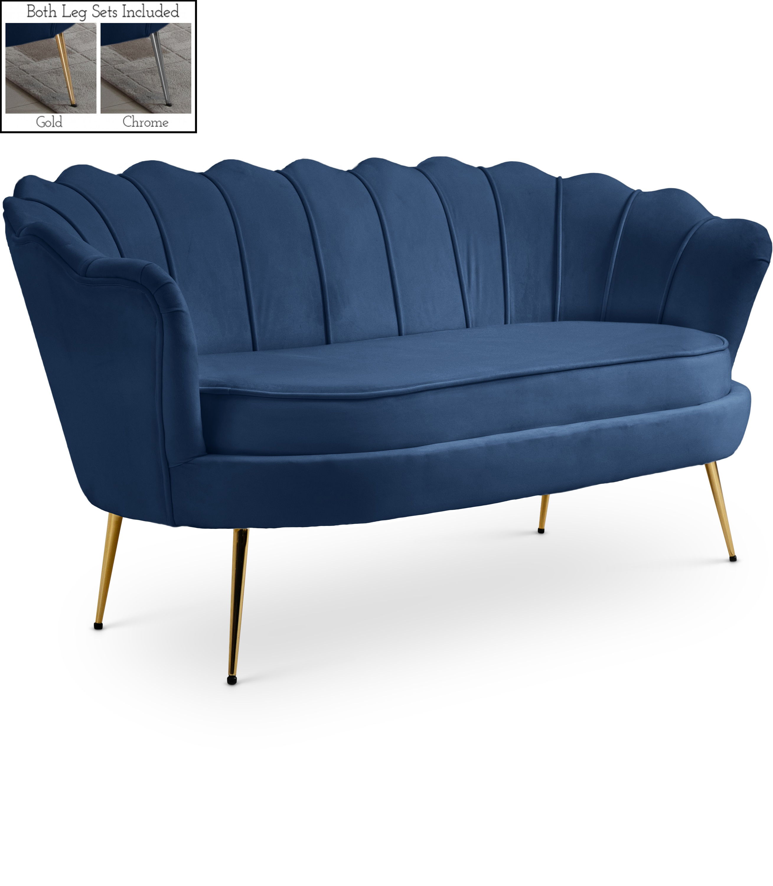 Gardenia - Loveseat - Navy