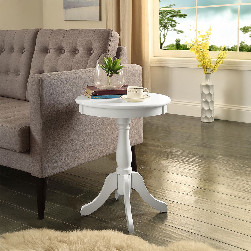 Alger - Accent Table - White, white, view 5