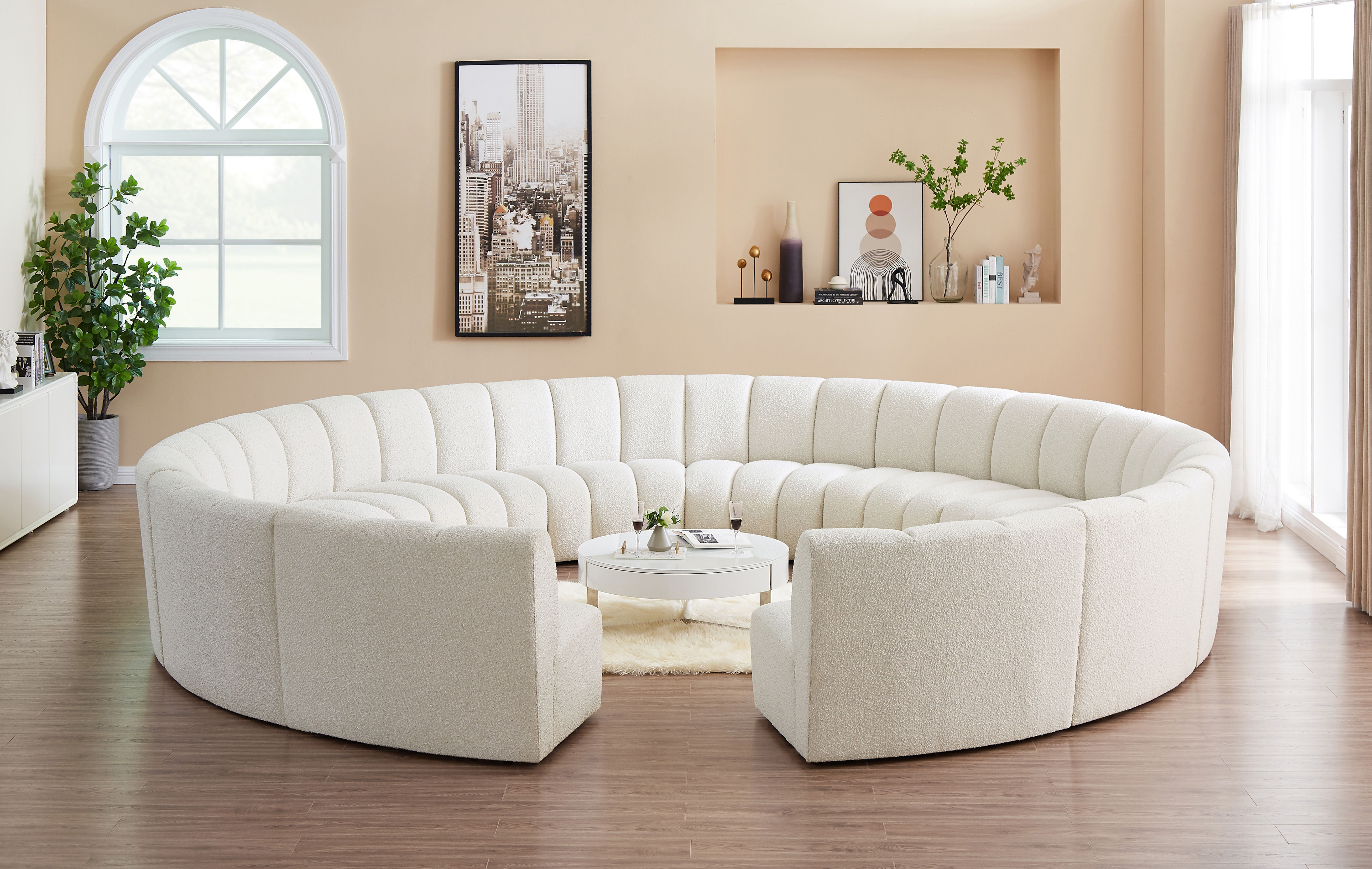 Infinity - 12 Piece Modular Sectional - Cream