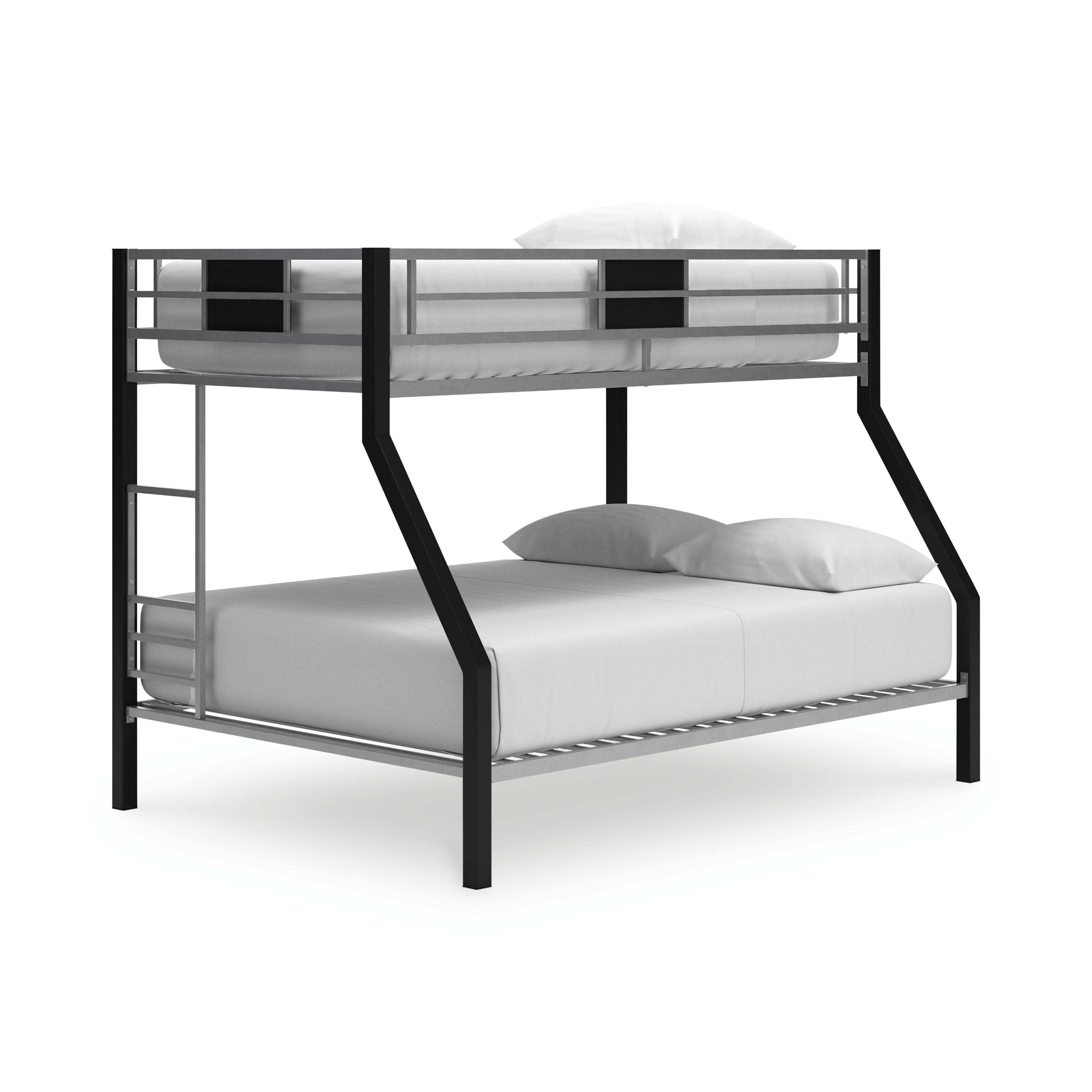 Ashley Dinsmore Twin/Full Bunk Bed w/Ladder - Black/Gray