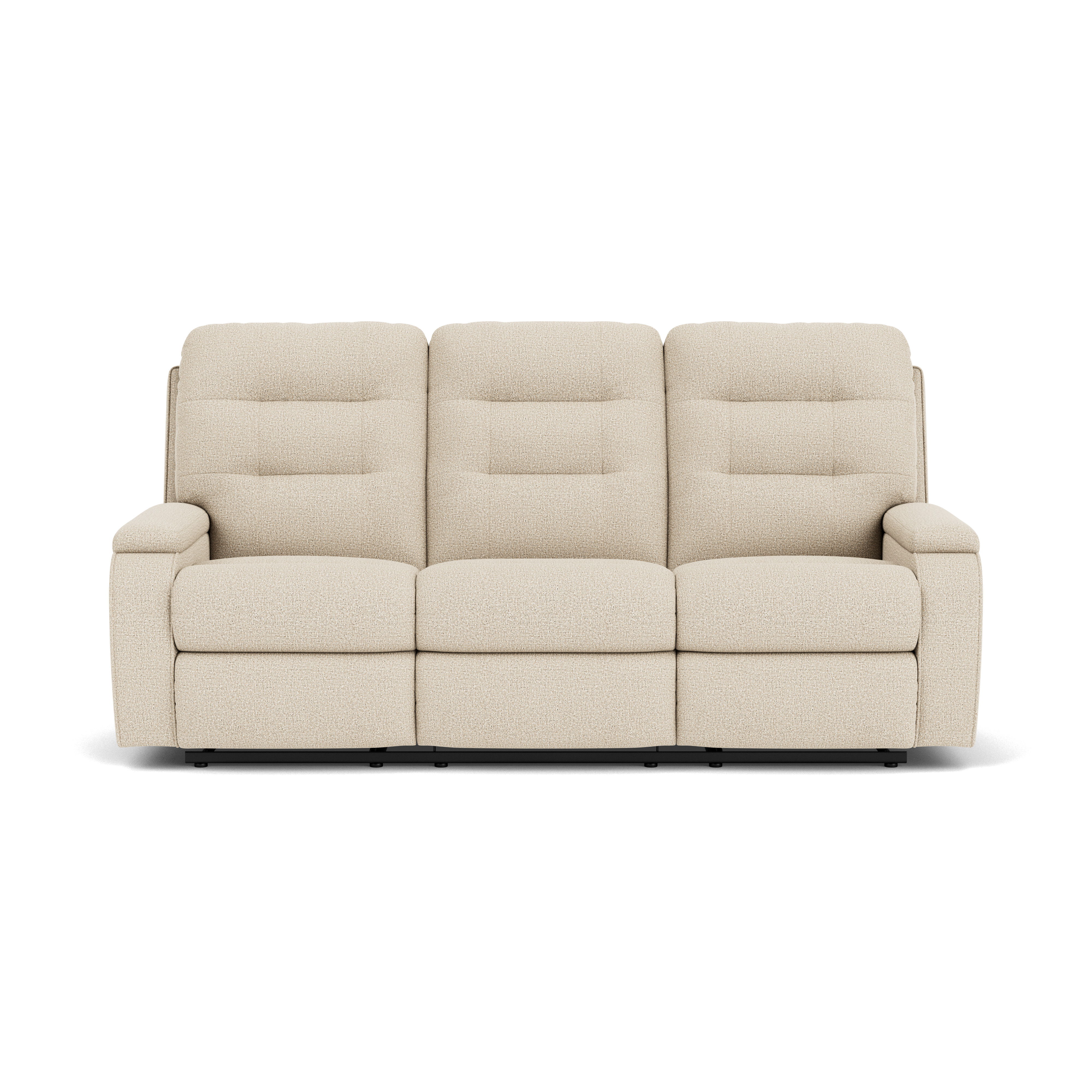 Kerrie - Transitional Fabric Reclining Sofa, gray, view 4