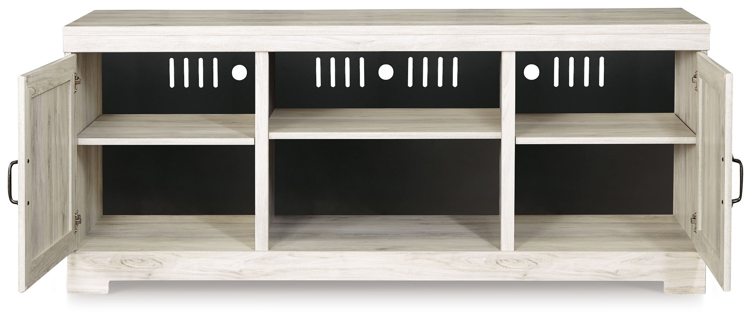 Bellaby - 63" TV Stand W/Fireplace Option - Whitewash