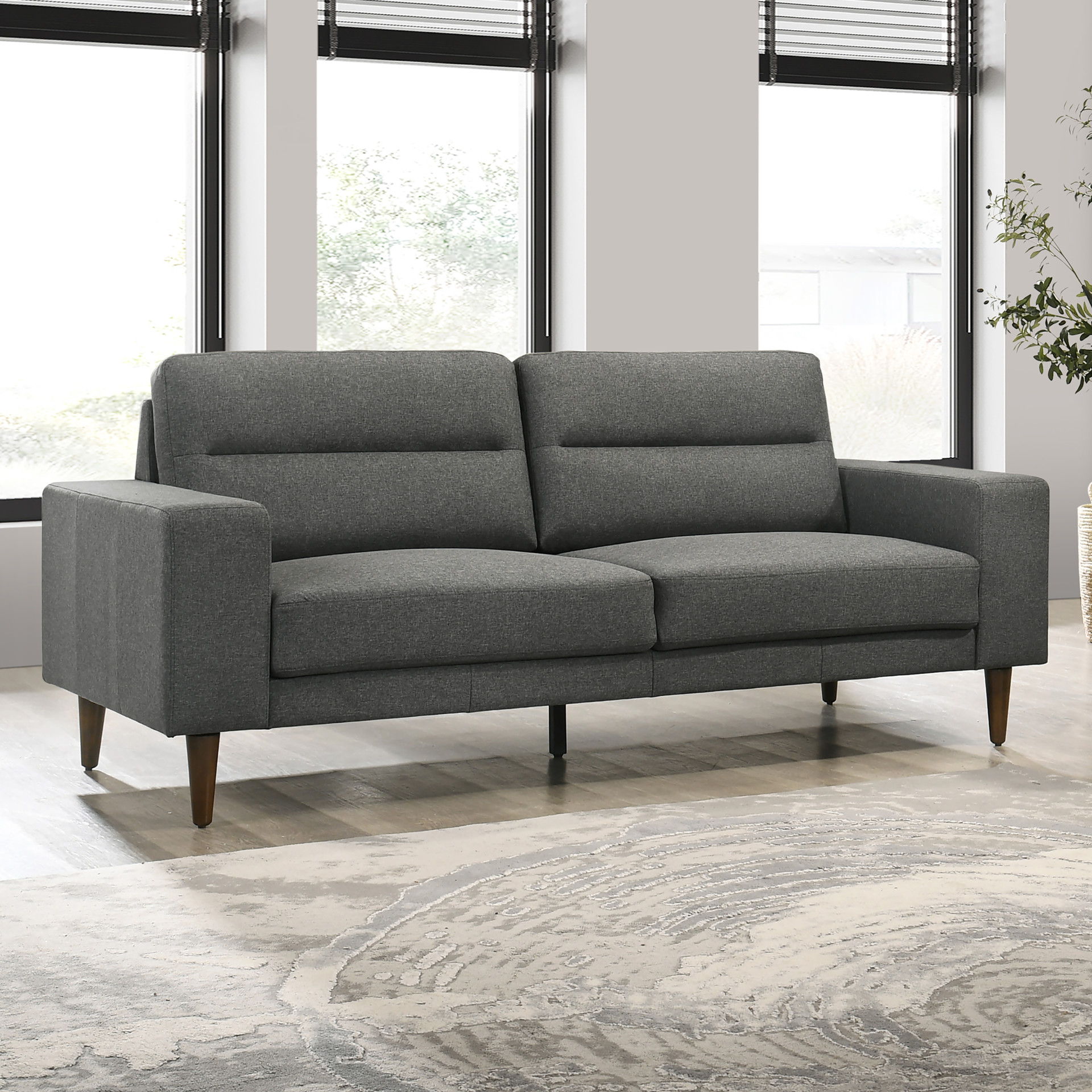 Vale - Sofa - Gray, dark gray