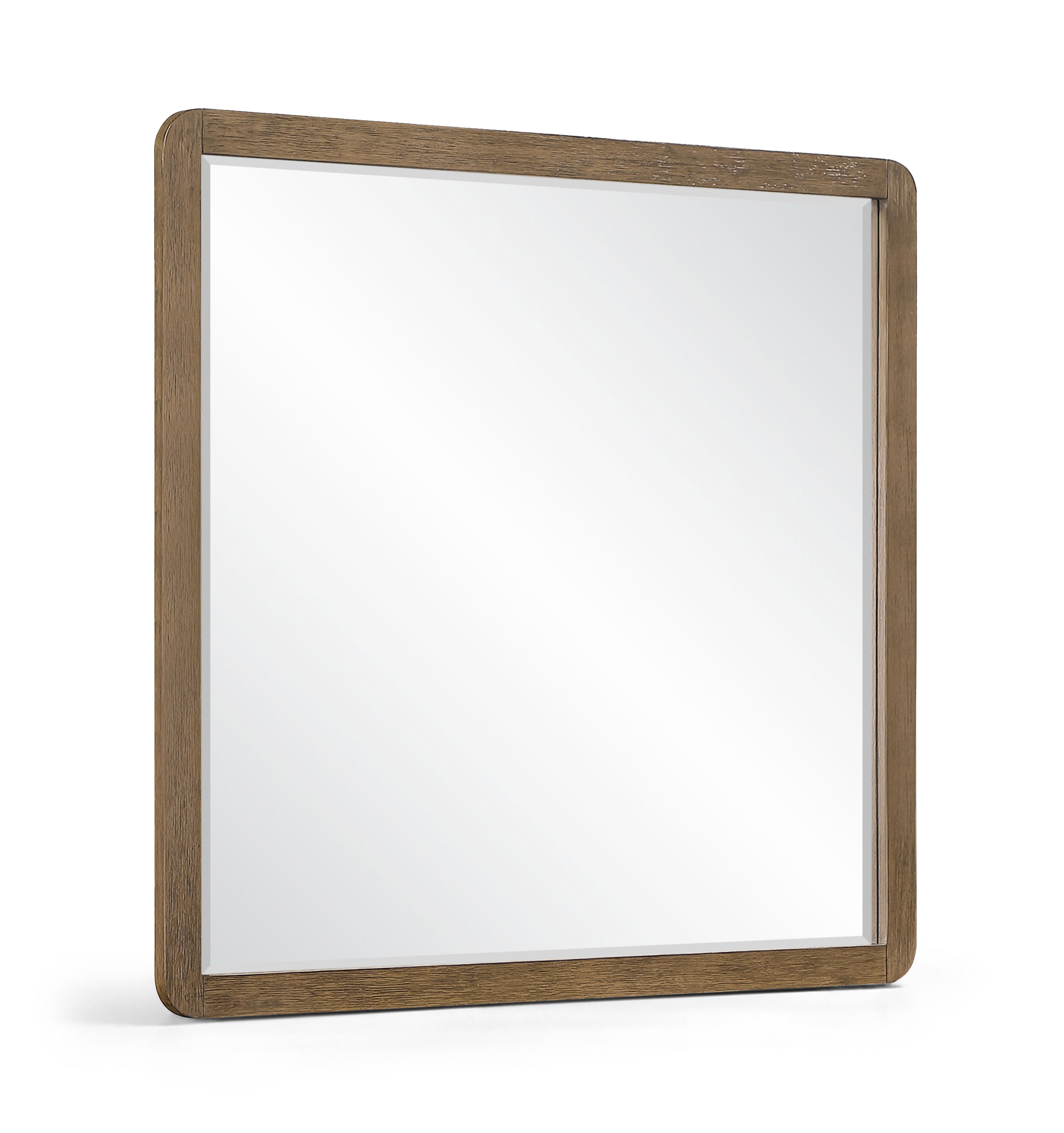 Adagio - Solid Wood And Oak Veneer Mirror - Brown