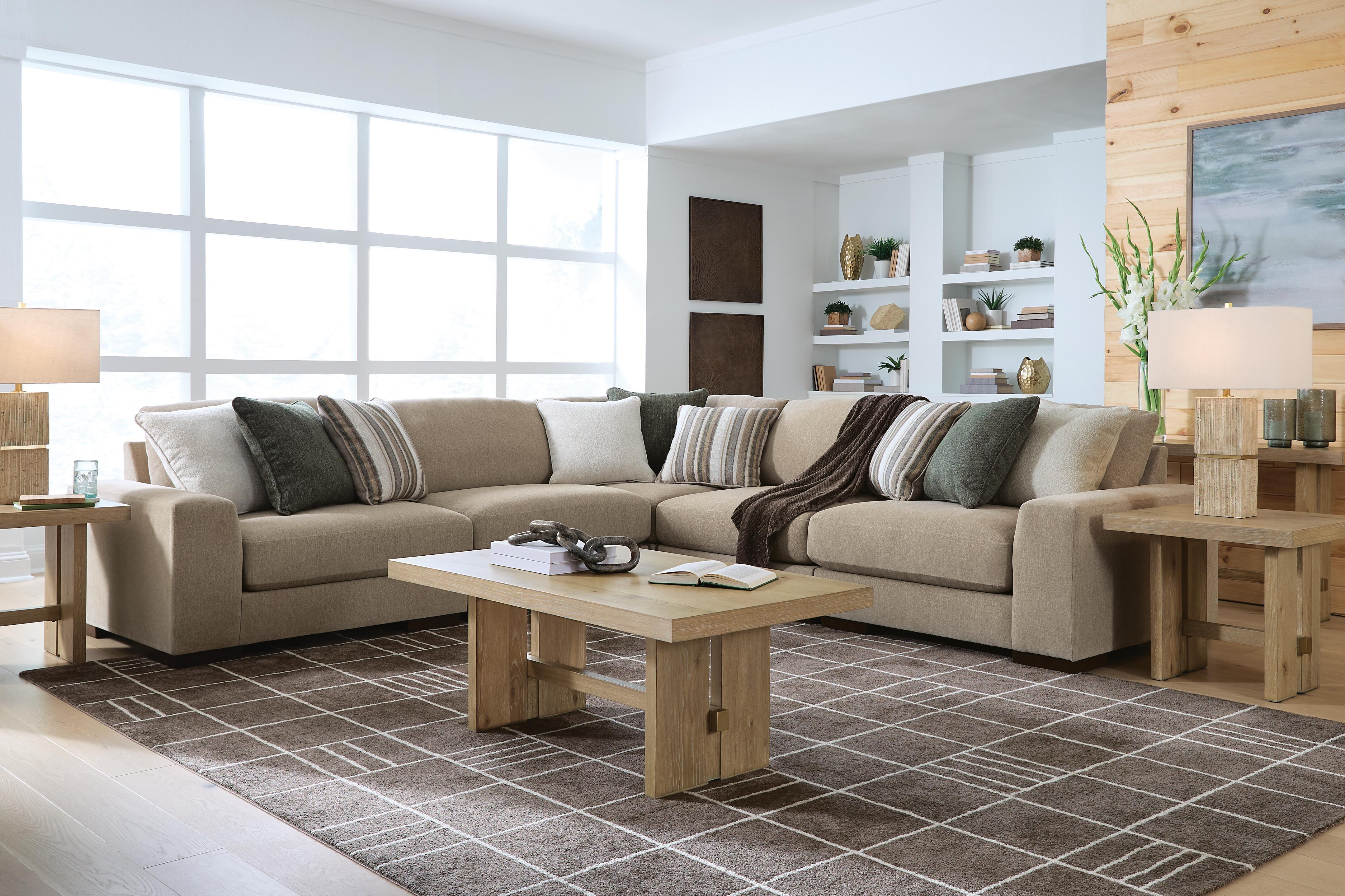Ashley Furniture Linenhause - 5-Piece Sectional - Dune - Image 3