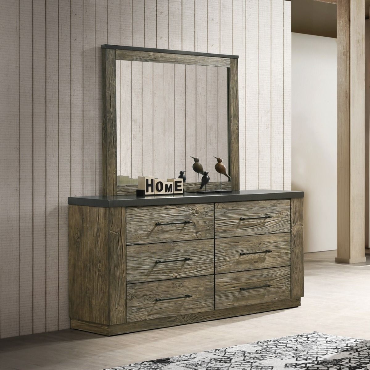 Lance - Mirror - Tree Bark, light brown, view 5