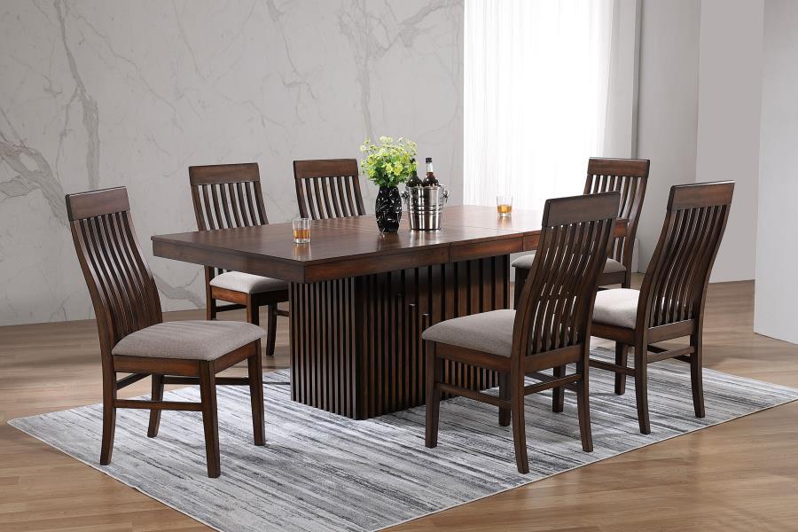 Briarwood - 7 Piece Extension Leaf Dining Table Set - Mango Oak Image