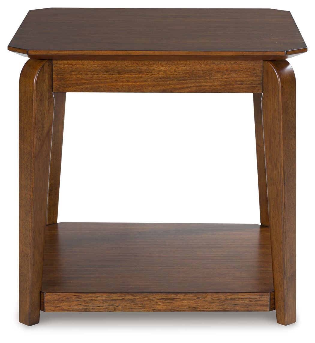 Ashley Furniture Trenmour - Square End Table - Medium Brown - Image 3