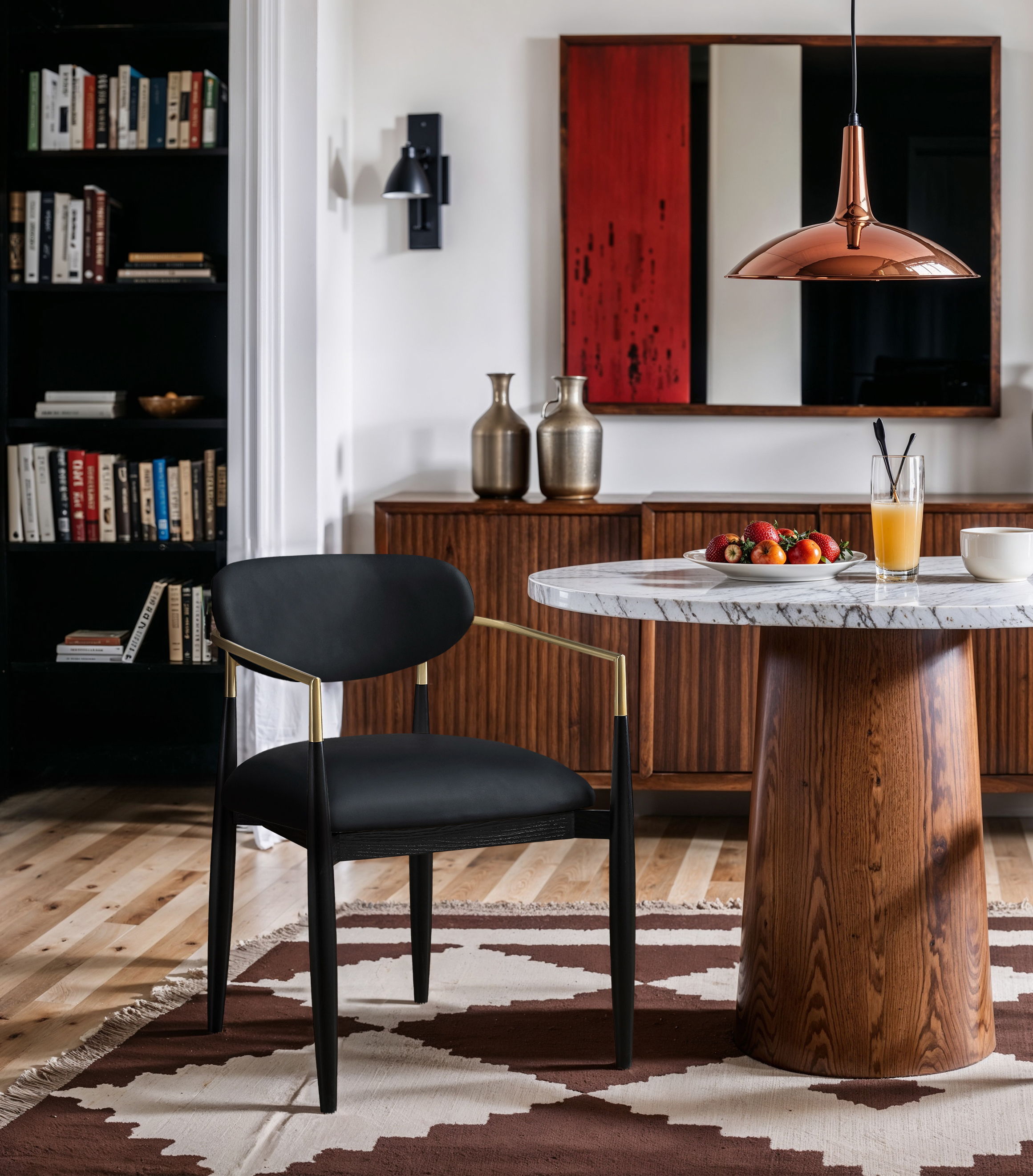 Riccio - Dining Arm Chair (Set of 2) - Black