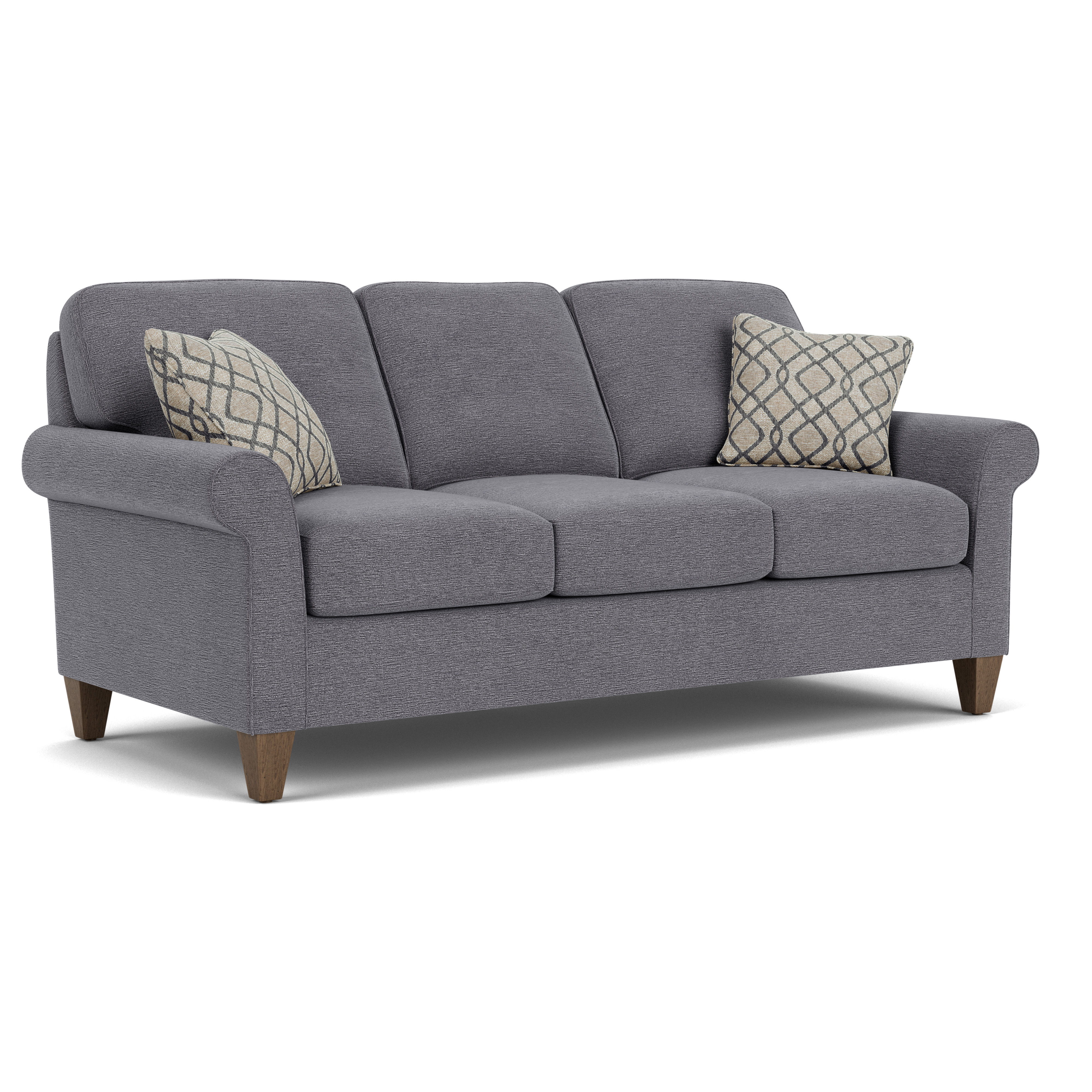 Westside - Fabric Sofa, Accent Pillows Included, gray