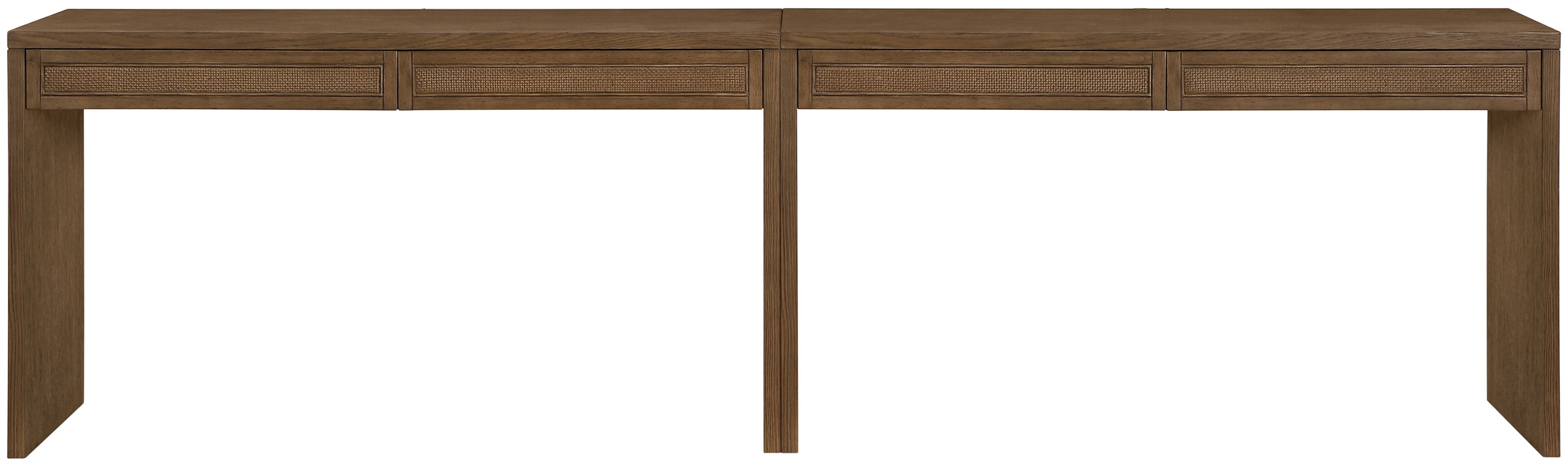 Avro - Solid Wood And Oak Veneer 2 Piece Desk - Brown